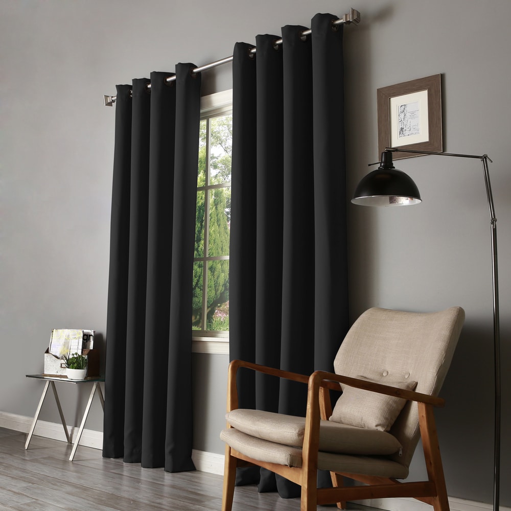 Aurora Home Thermal Insulated Blackout Curtain Panel Pair - 52w x 90l