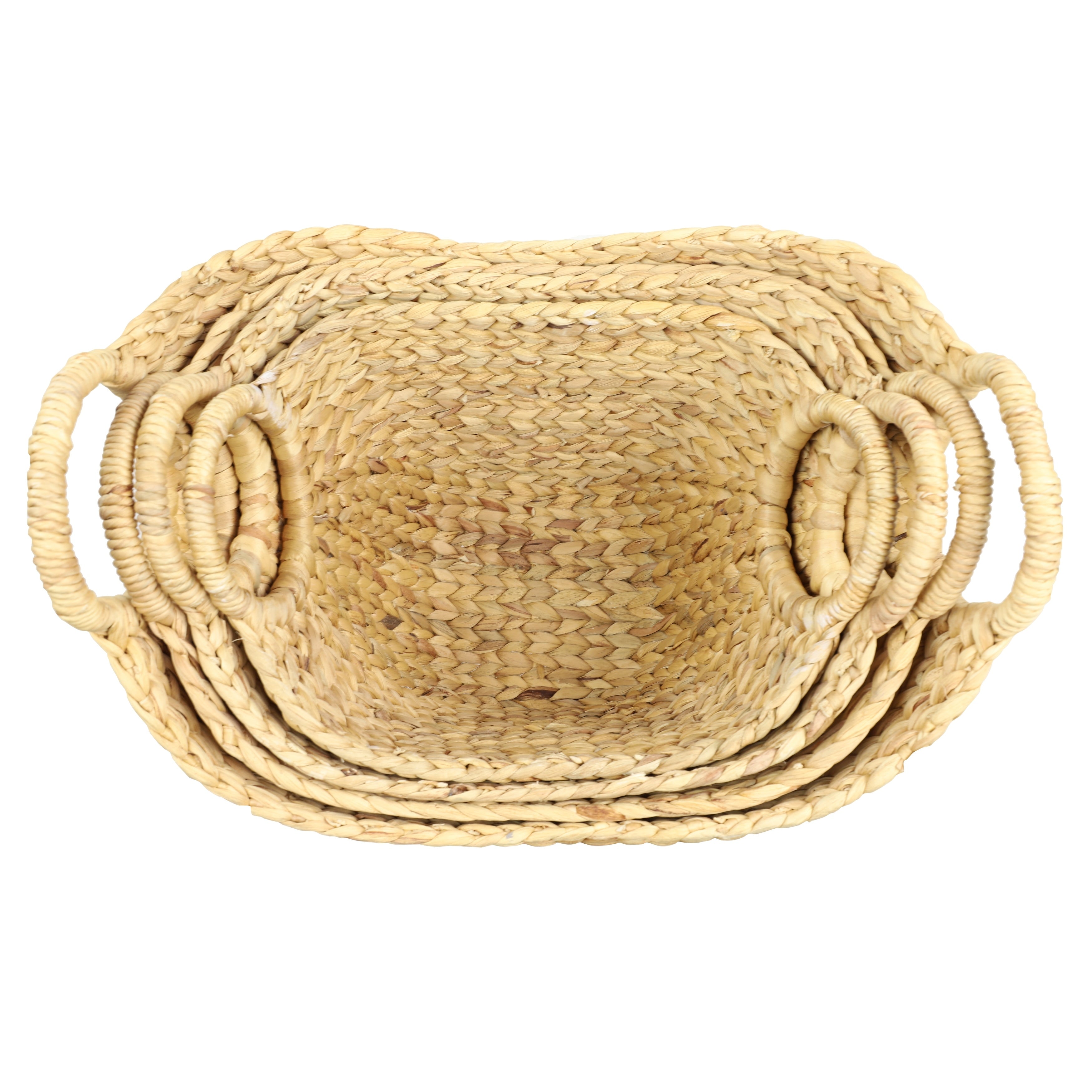 CosmoLiving by Cosmopolitan Brown Sea Grass Storage Basket (Set of 4)