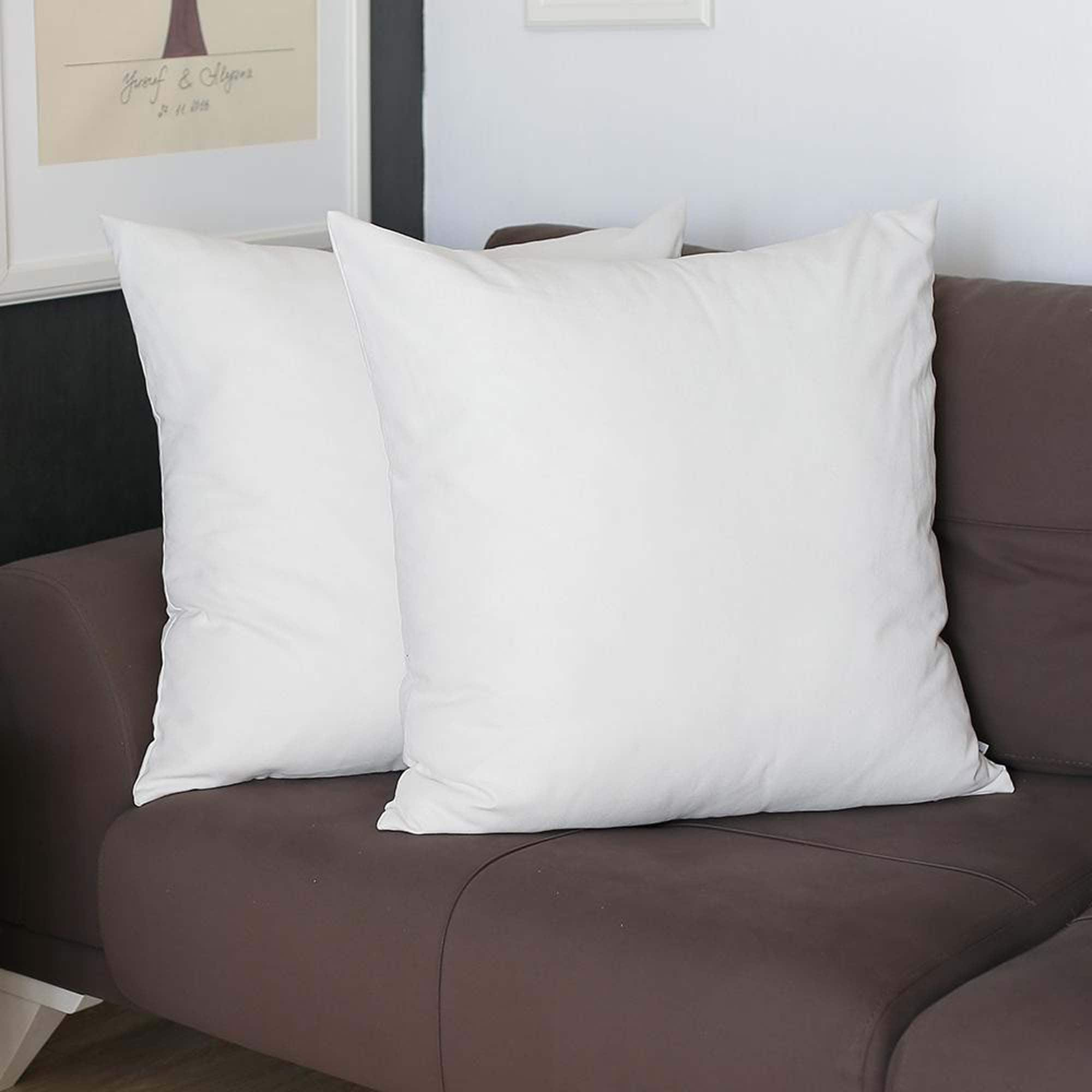 Honey Set of 2 Decorative Throw Pillow Cover Solid Color