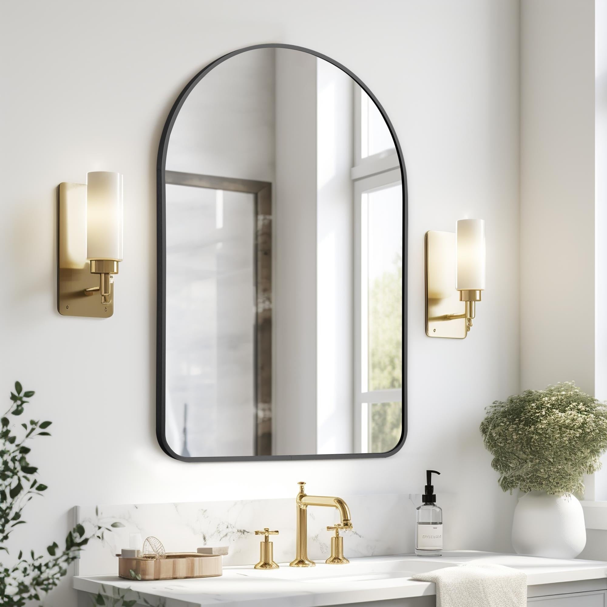 Modern Arch Bathroom Wall-mounted Mirror Vanity Mirror