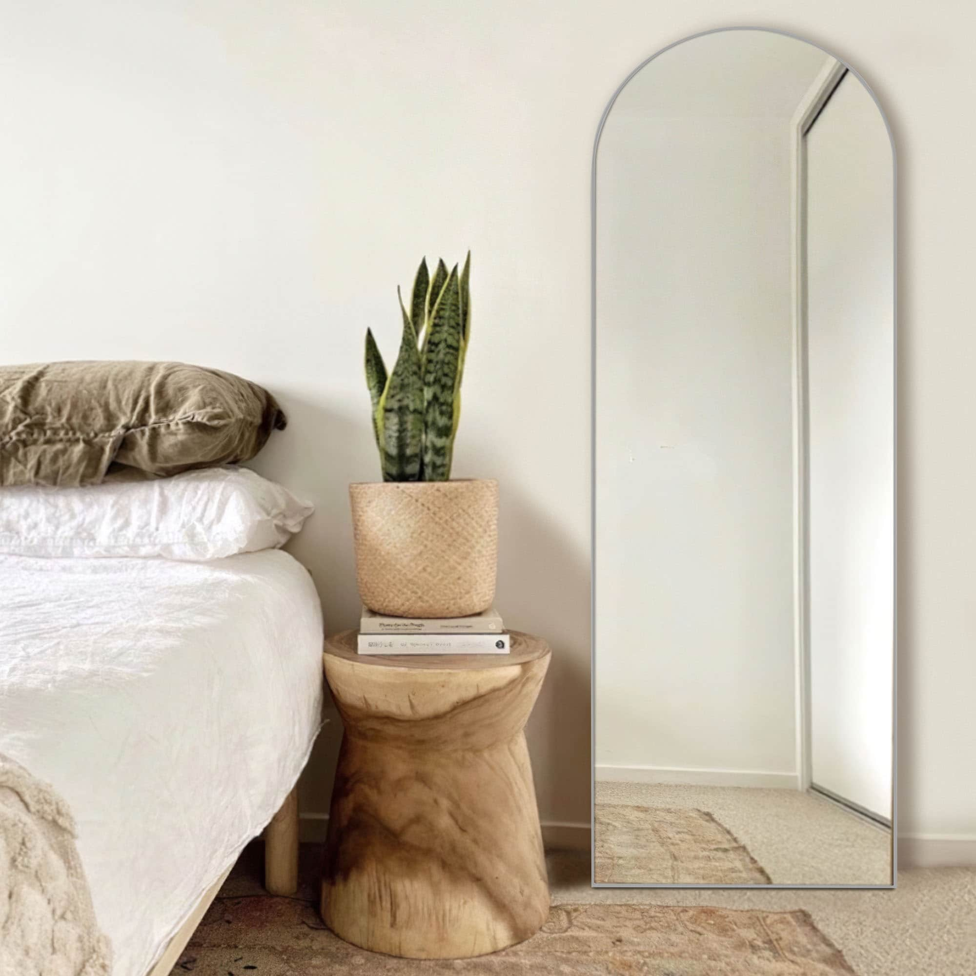 Lumioca Arched Full Length Standing Floor/ Wall Mirror