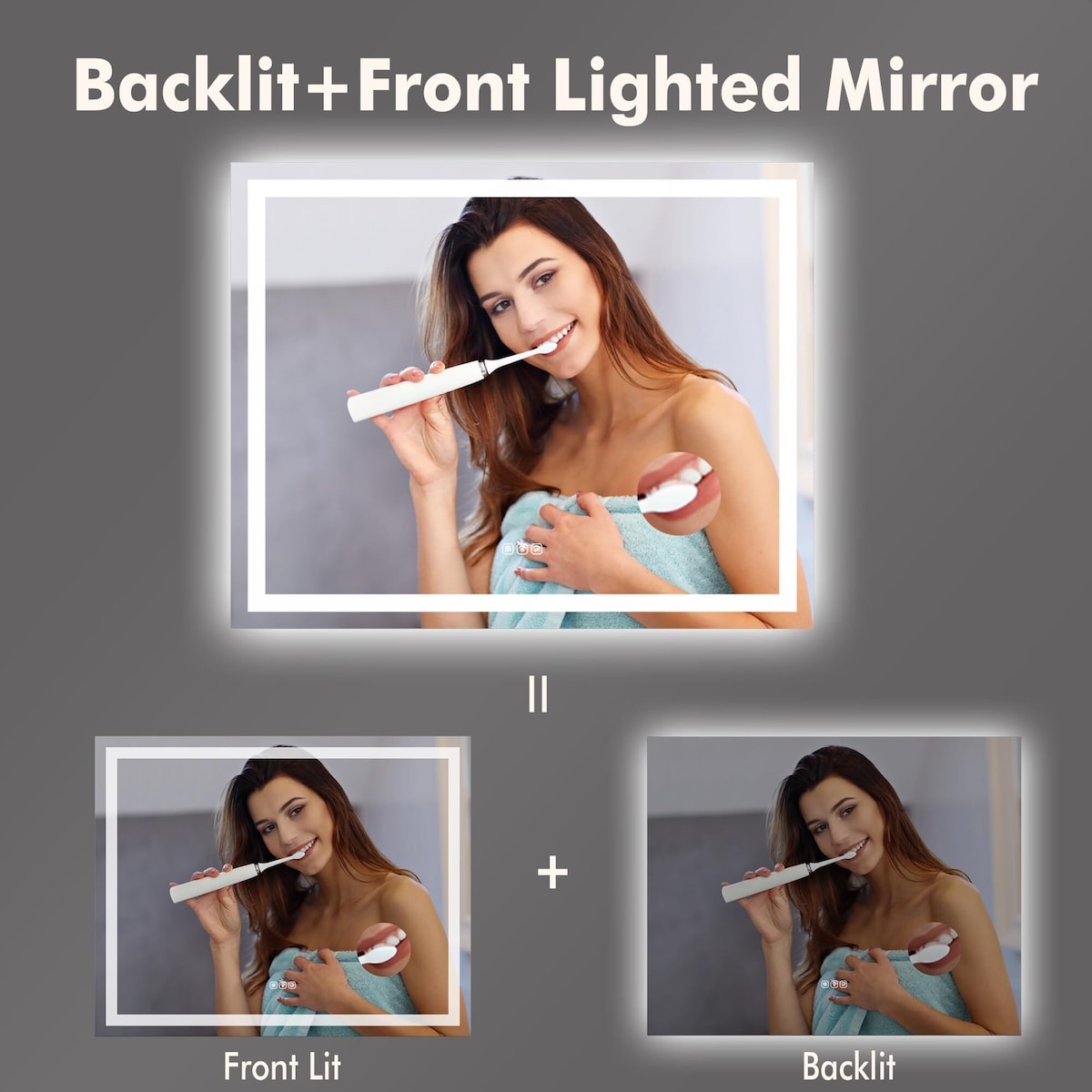 20x28 LED Bathroom Mirror with Lights