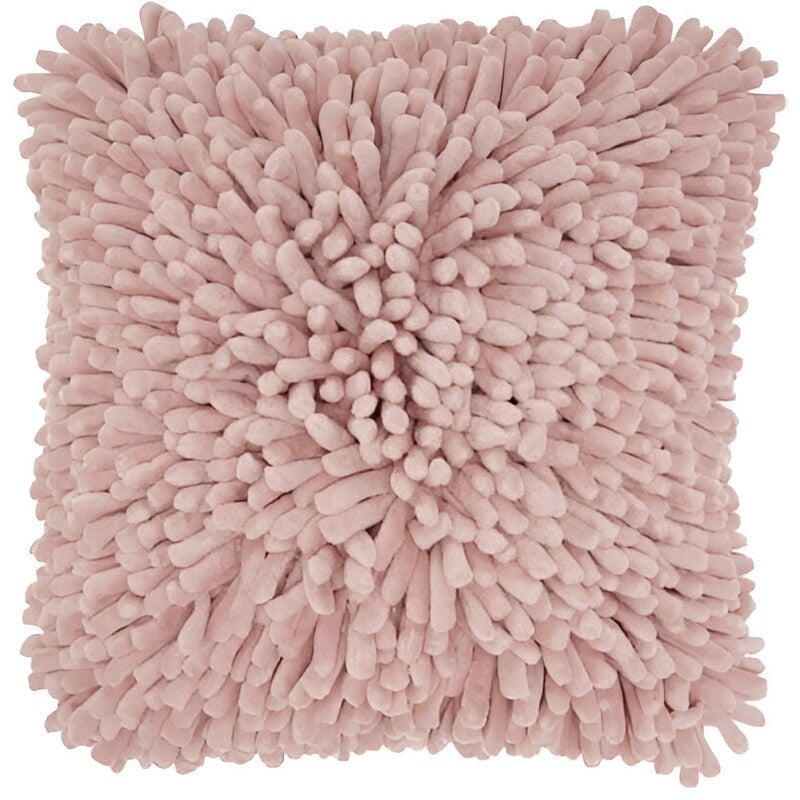 20 Pale Pink Soft Nubby Shag Throw Pillow