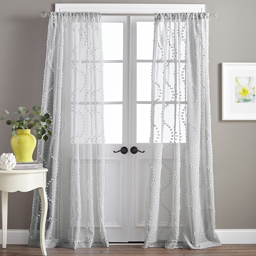 Dixon Wave Sheer Single Curtain Panel