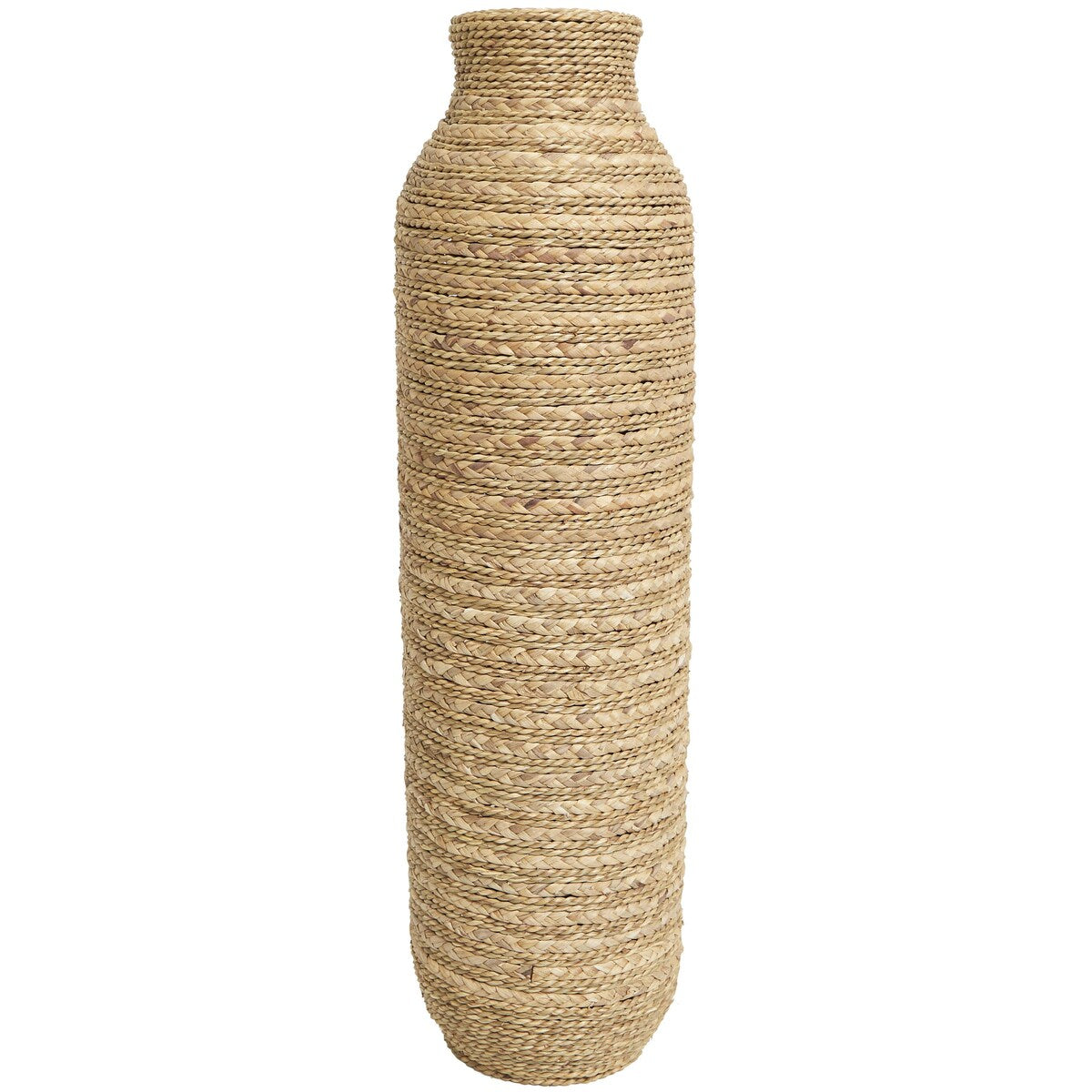 Seagrass Handmade Slim Woven Decorative Vase - Brown - Roche River Decor