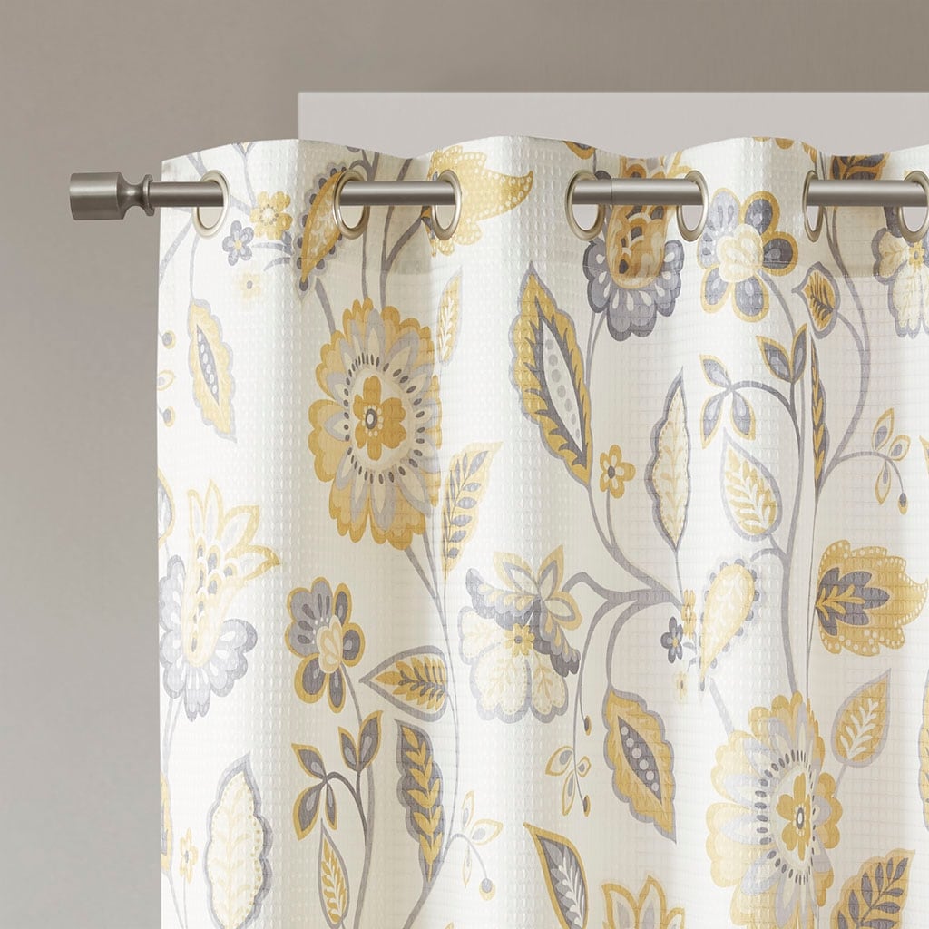 Jacquard Printed Room Darkening Curtain Panel(Only 1 Pc Panel