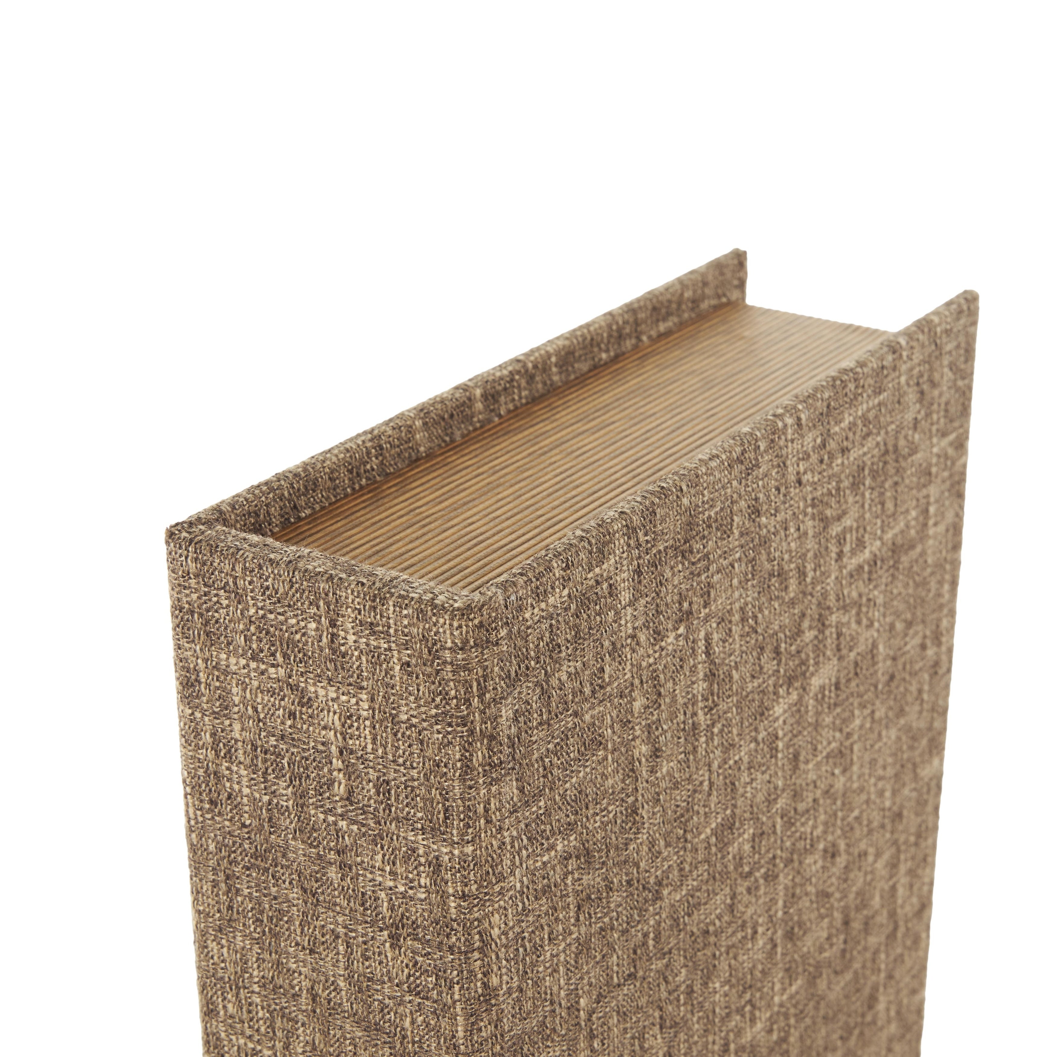 Linen Leather or Wooden Fabric Storage Book Decorative Box - Set of 3 or 4 Multi Colored - Roche River Decor