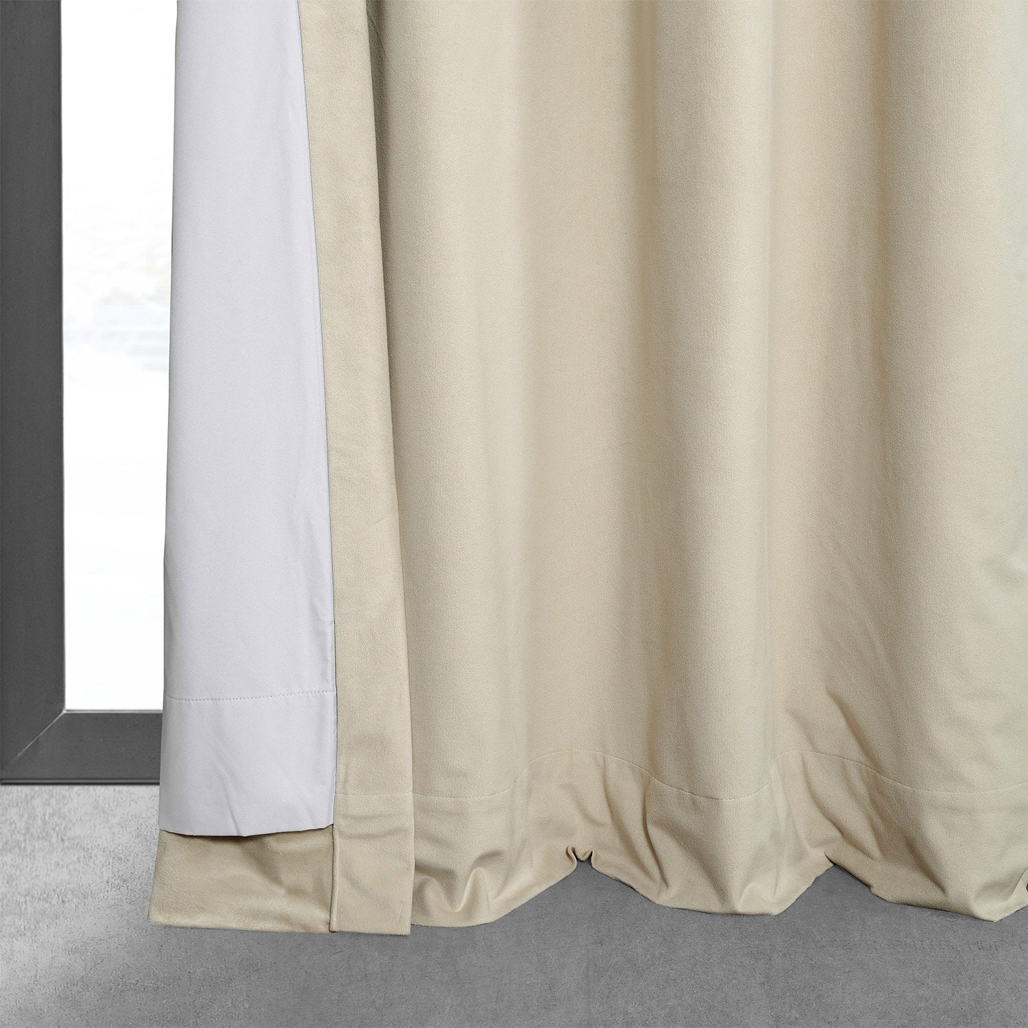 Exclusive Fabrics Signature Grommet Velvet Blackout Curtain (1 Panel)