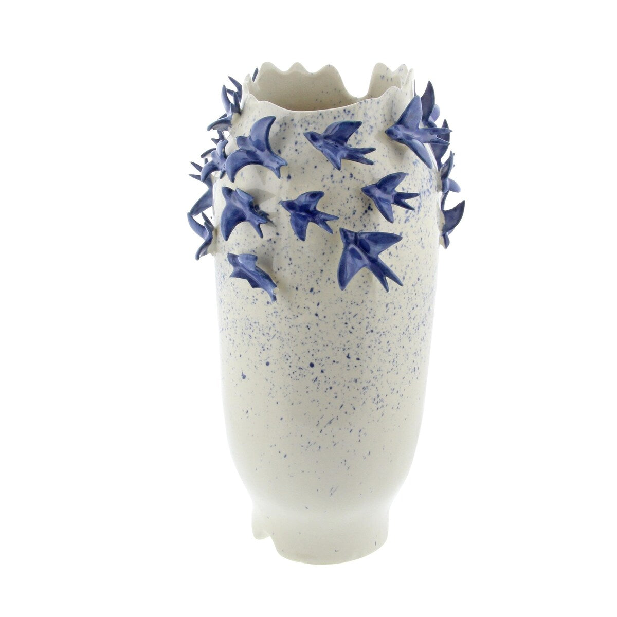 Ceramic Bird 3D Decorative Vase - White - Roche River Decor