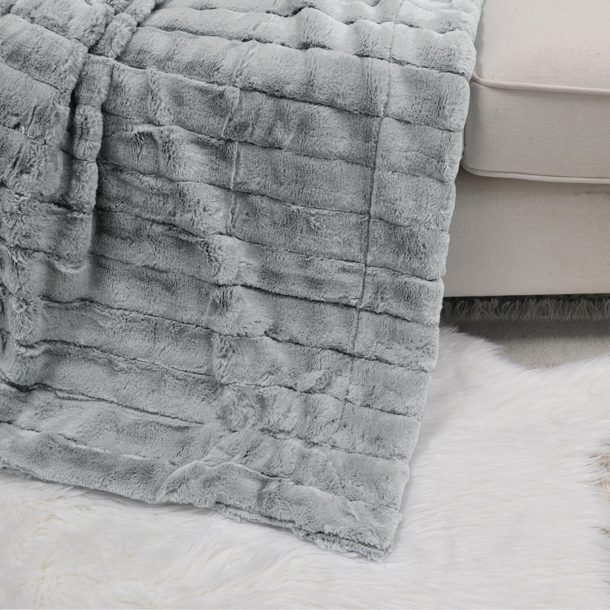 Solid Color SuperMink FauxFur Throw