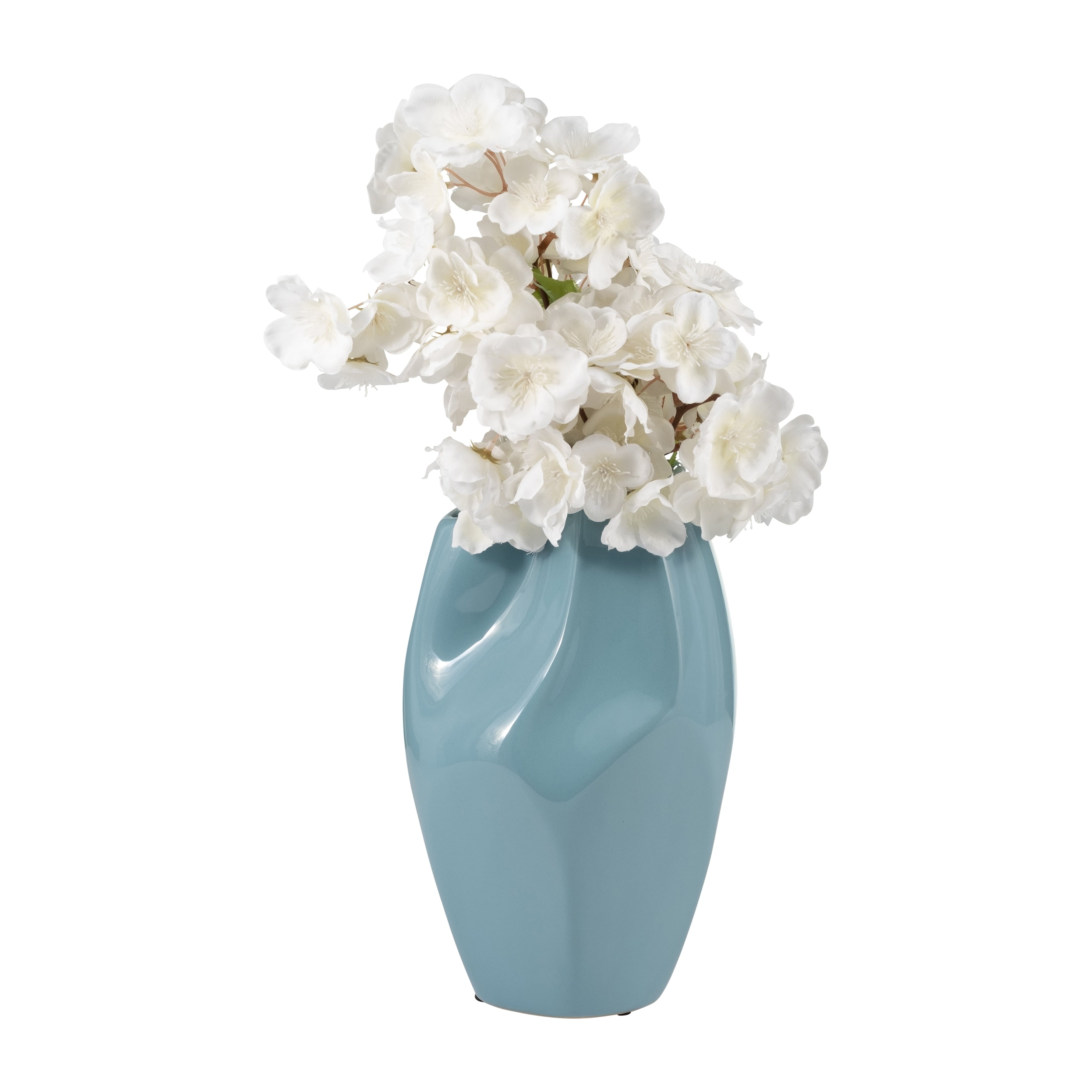 Sagebrook Home Ceramic Elegant Decorative Vase for Stylish Interiors