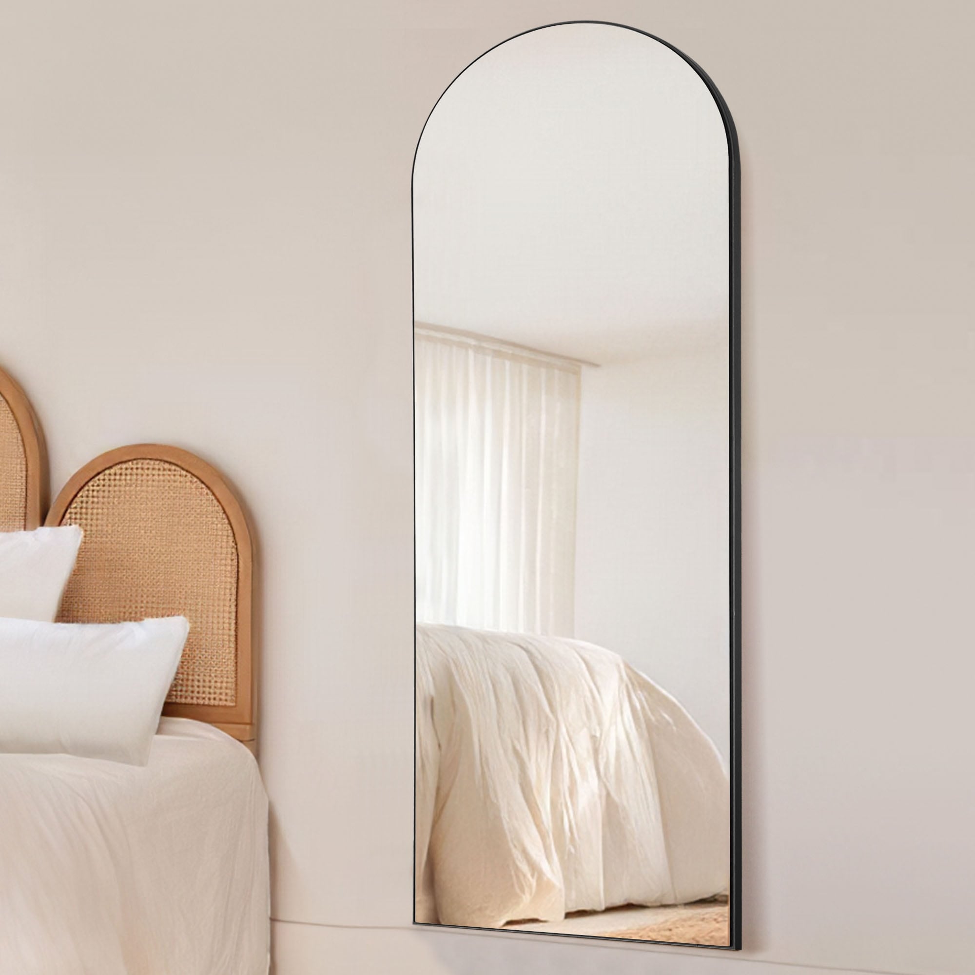 Lumioca Arched Full Length Standing Floor/ Wall Mirror