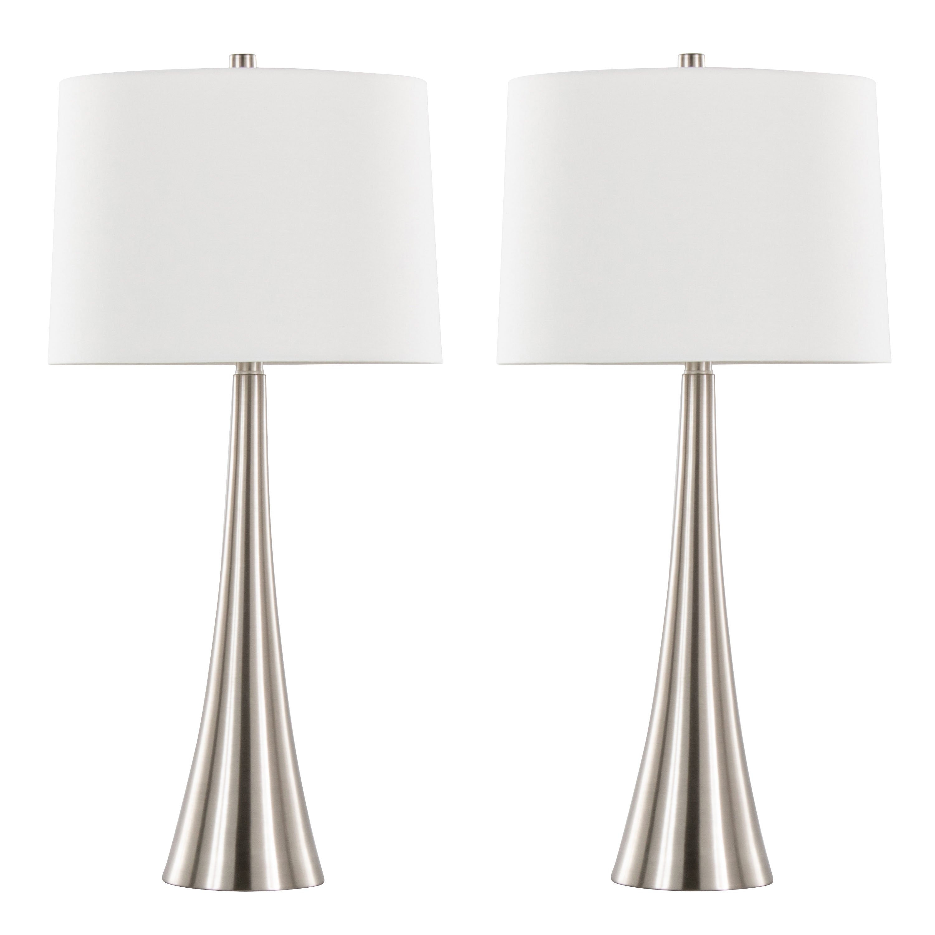 Silver Orchid Alba 29 Metal Table Lamp (Set of 2)