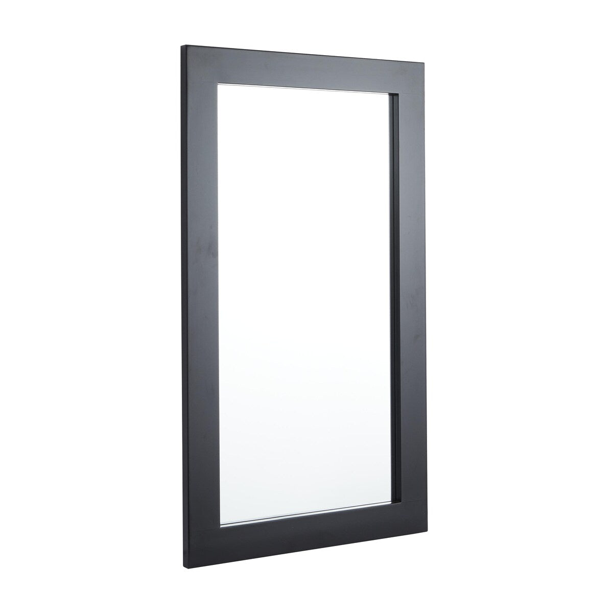 Wooden Rectangular Minimalistic Room Wall Mirror - White or Black - Roche River Decor