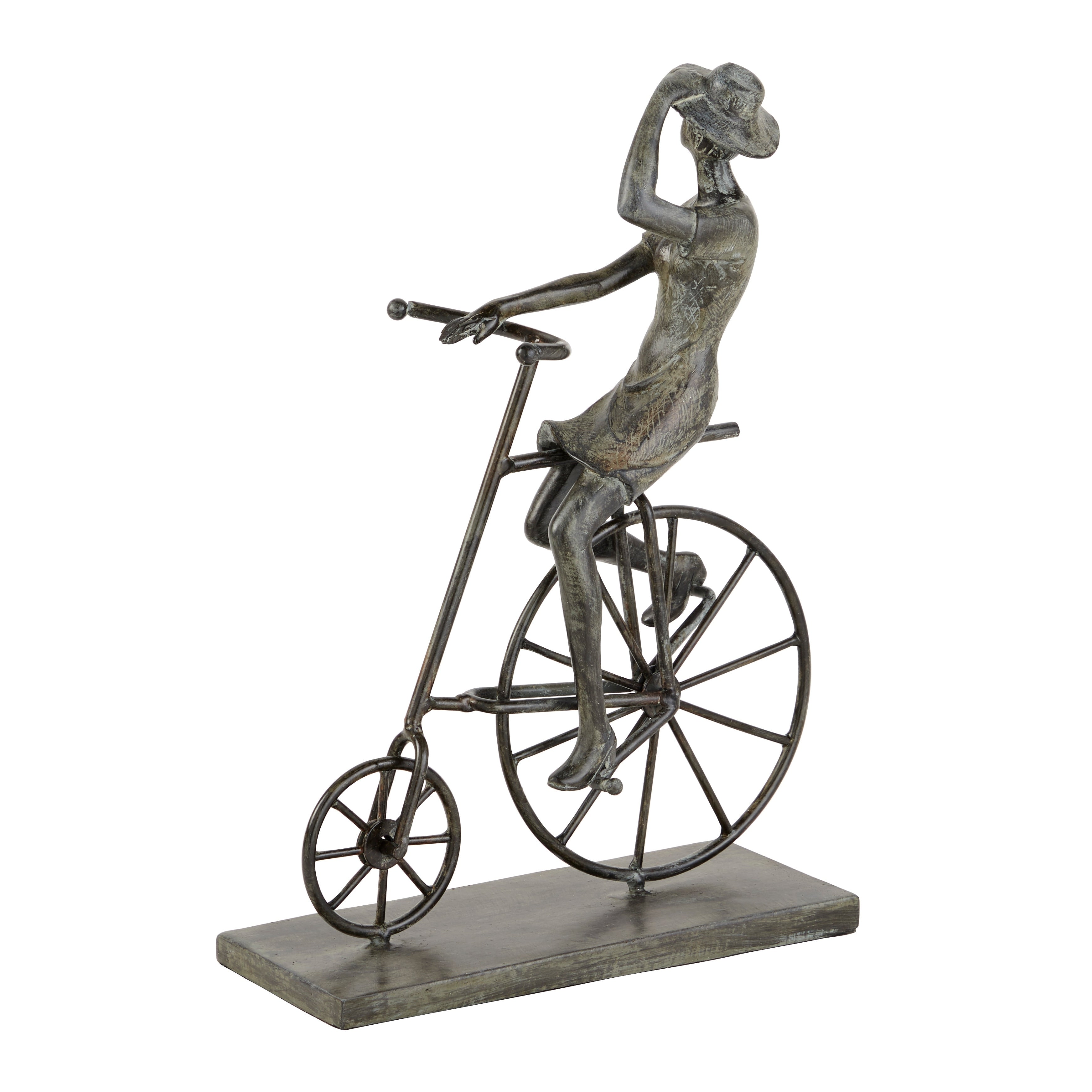 Bronze Polystone Traditional Sculpture Bicycle 13 x 9 x 4 - 9 x 4 x 13