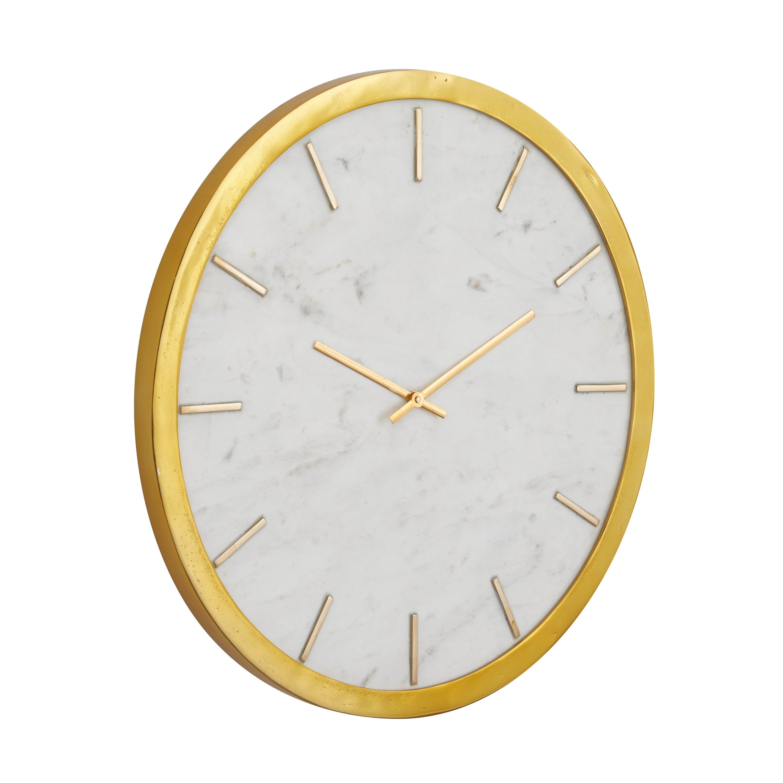 CosmoLiving by Cosmopolitan Marble Glam Wall Clock