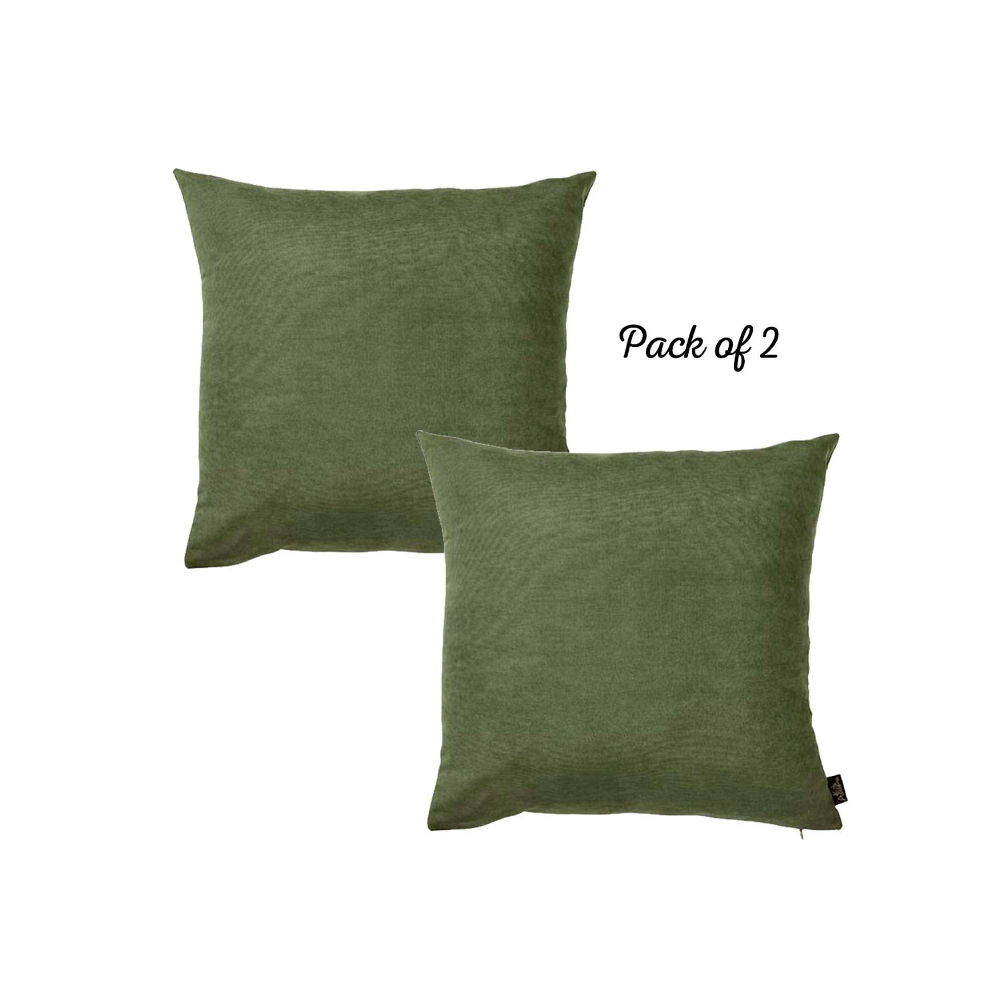 Honey Set of 2 Decorative Throw Pillow Cover Solid Color