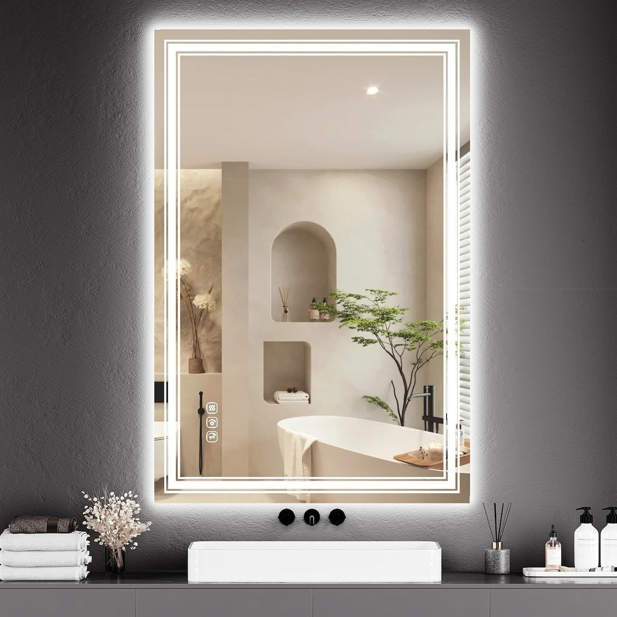 20x28 LED Bathroom Mirror with Lights