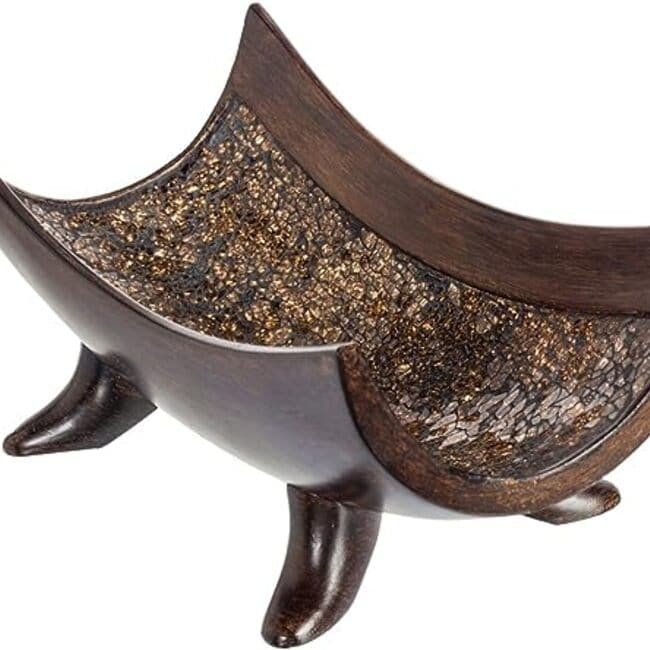 Creative Scents Schonwerk Brown Decorative Bowl for Home Decor