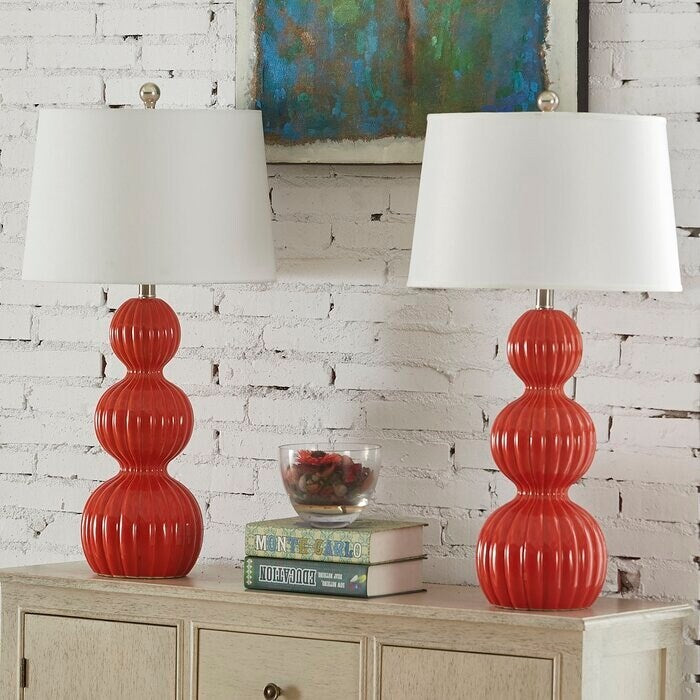 28 Ceramic Table Lamp Set (Set of 2)