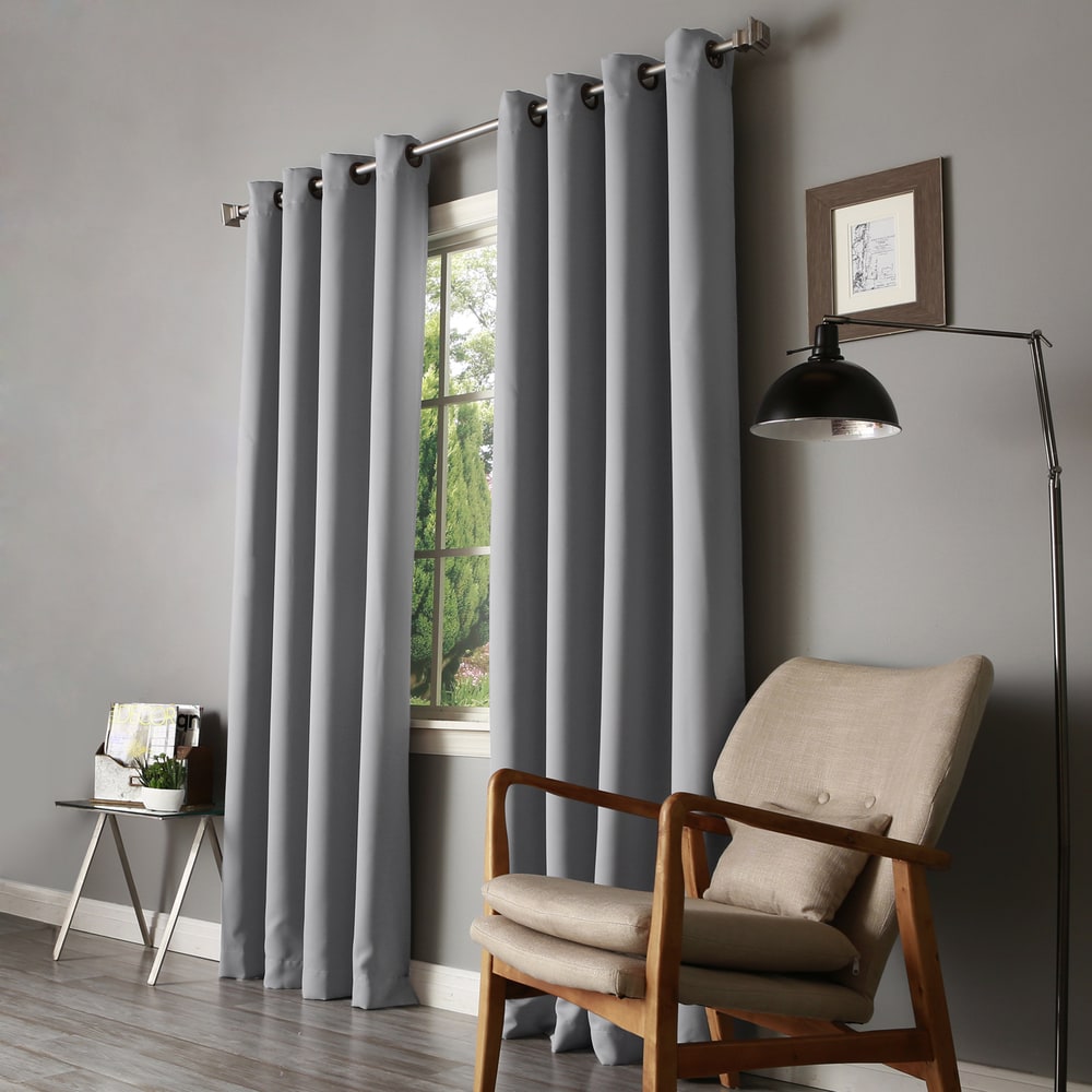 Aurora Home Thermal Insulated Blackout Curtain Panel Pair - 52w x 90l