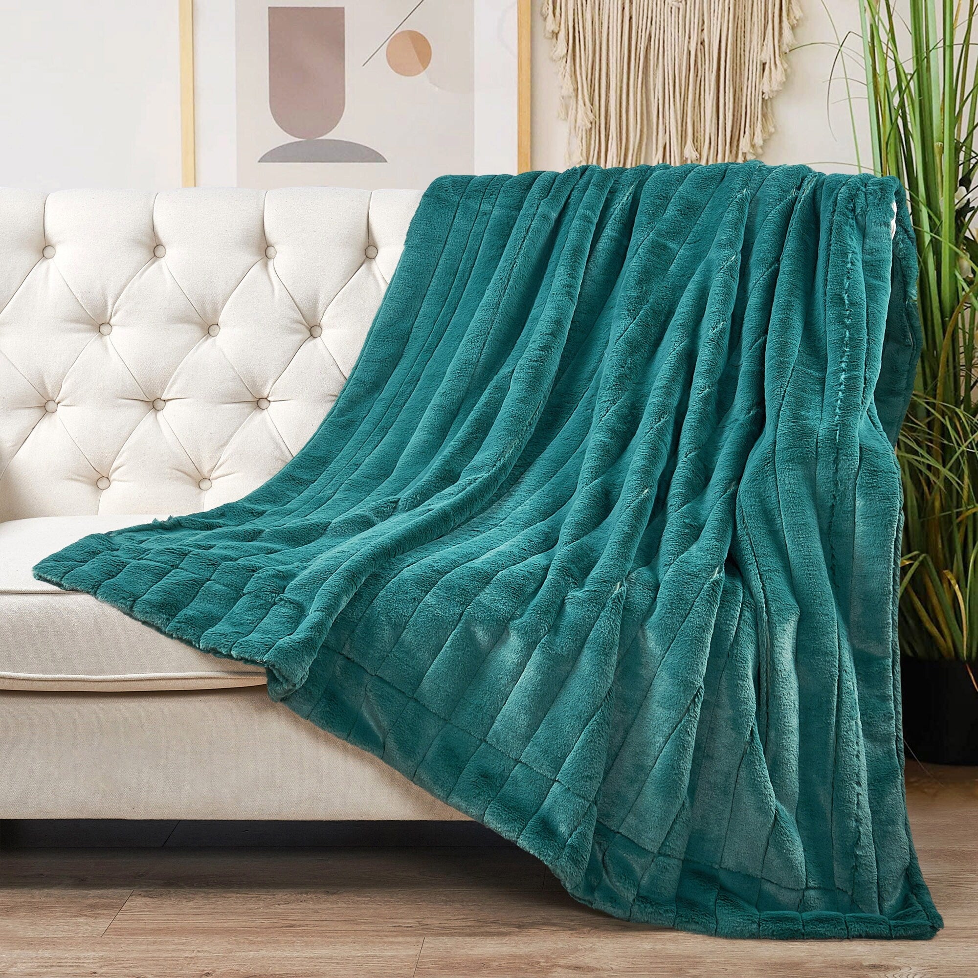 Solid Color SuperMink FauxFur Throw