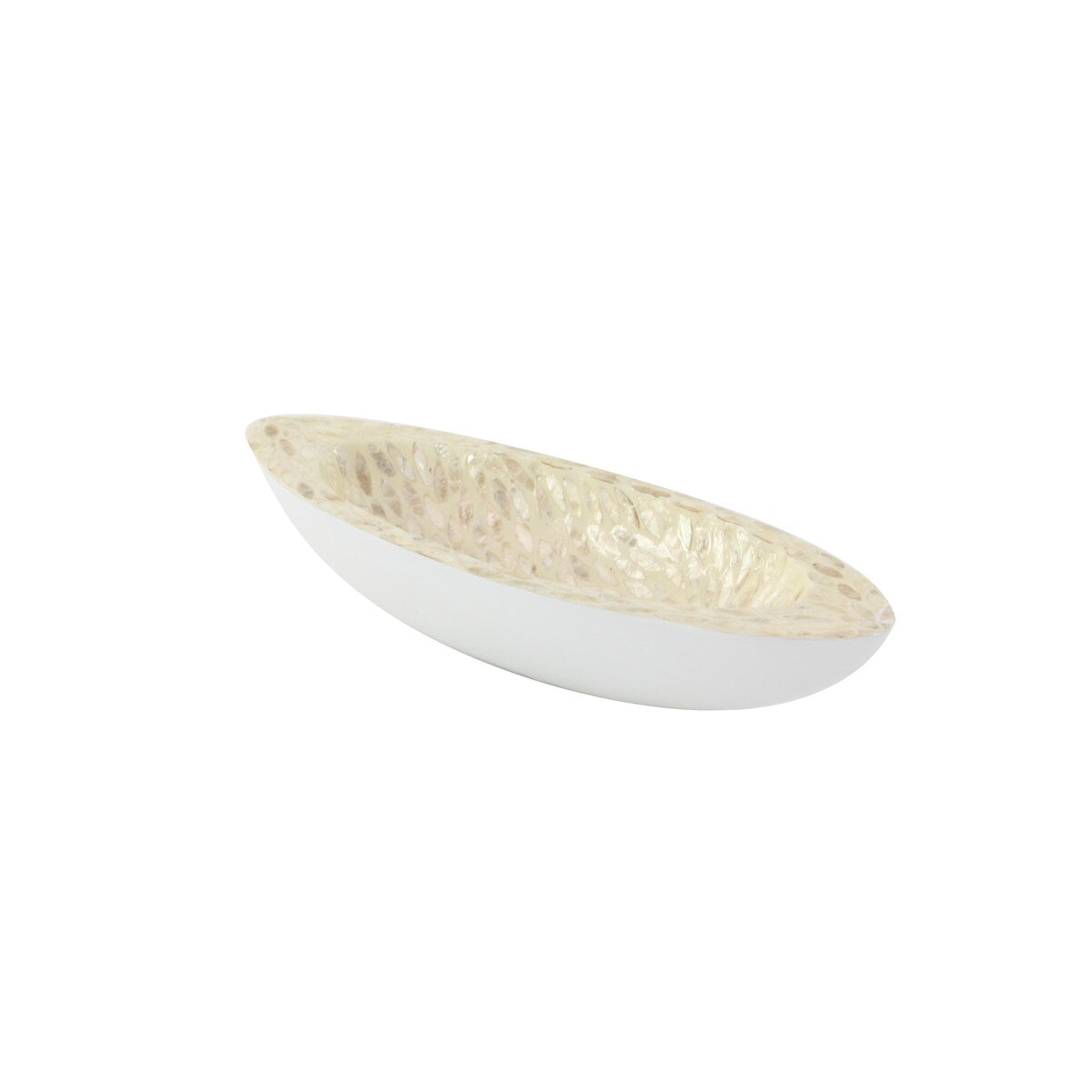 Mother of Pearl Shell Living Room Decor Tray - White - Roche River Decor