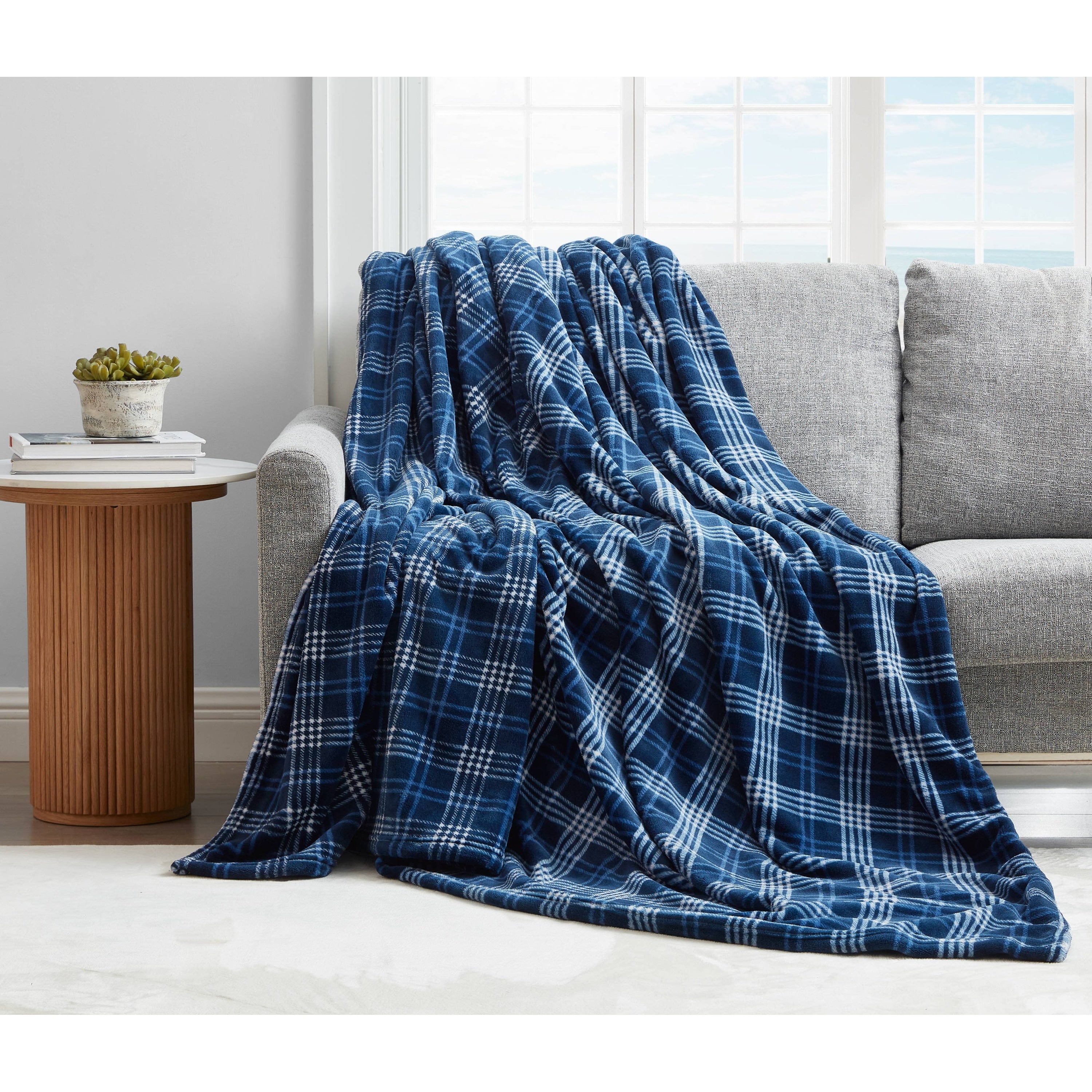 Nautica Printed Ultra Soft Plush Printed Fleece Blanket