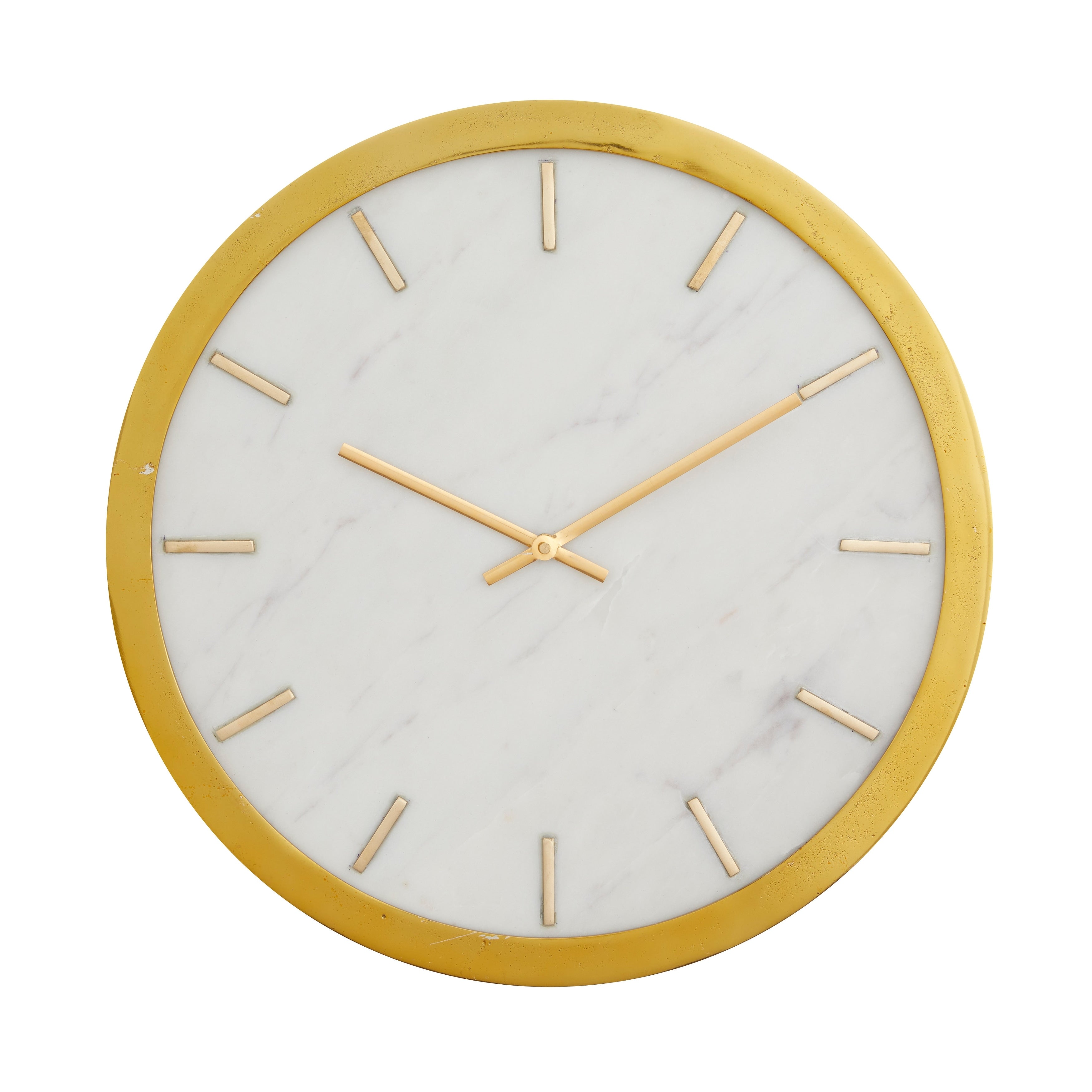 CosmoLiving by Cosmopolitan Marble Glam Wall Clock