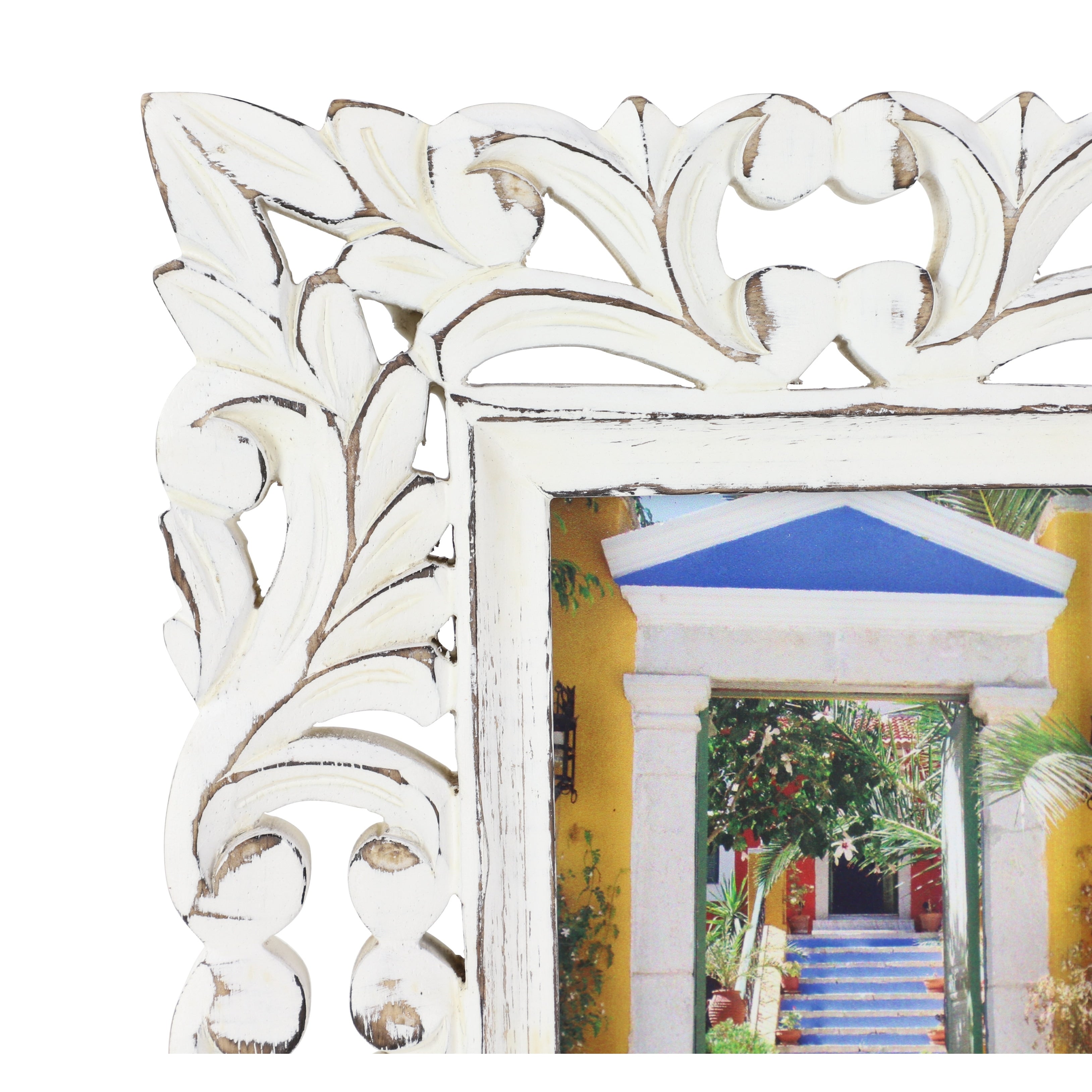 White Wood Farmhouse Photo Frame Standard