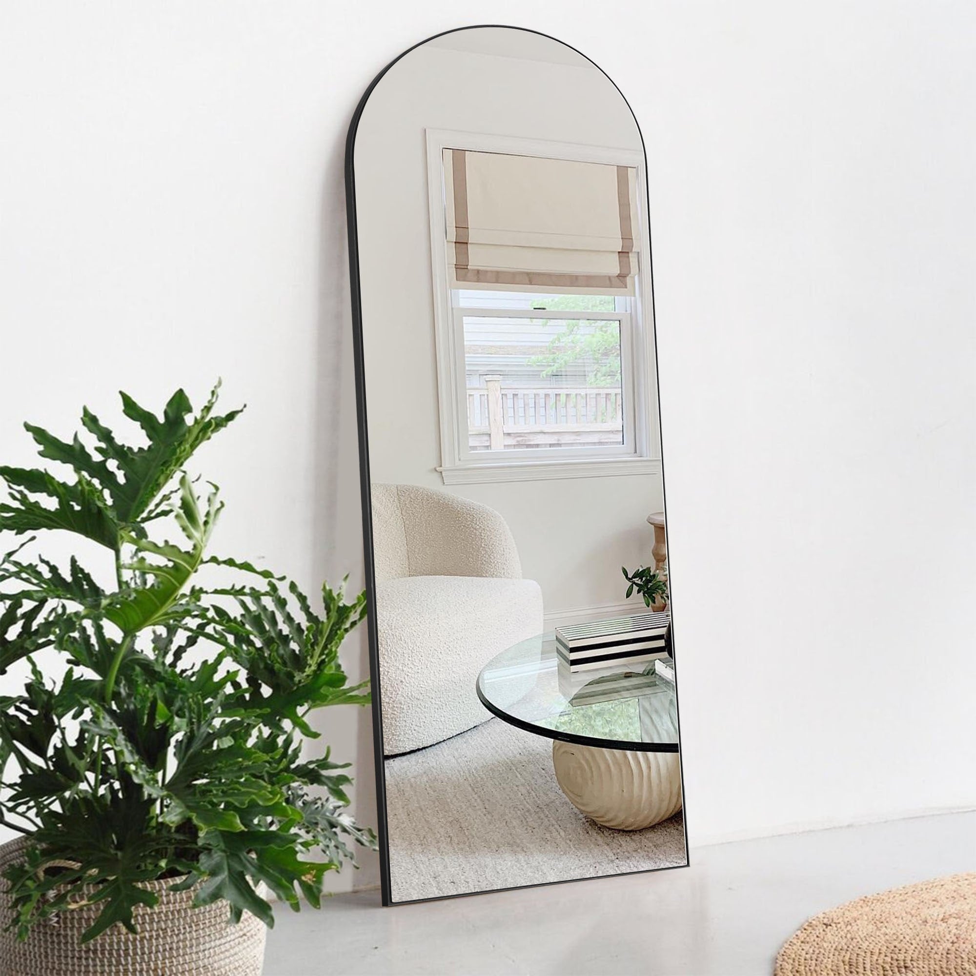 Lumioca Arched Full Length Standing Floor/ Wall Mirror