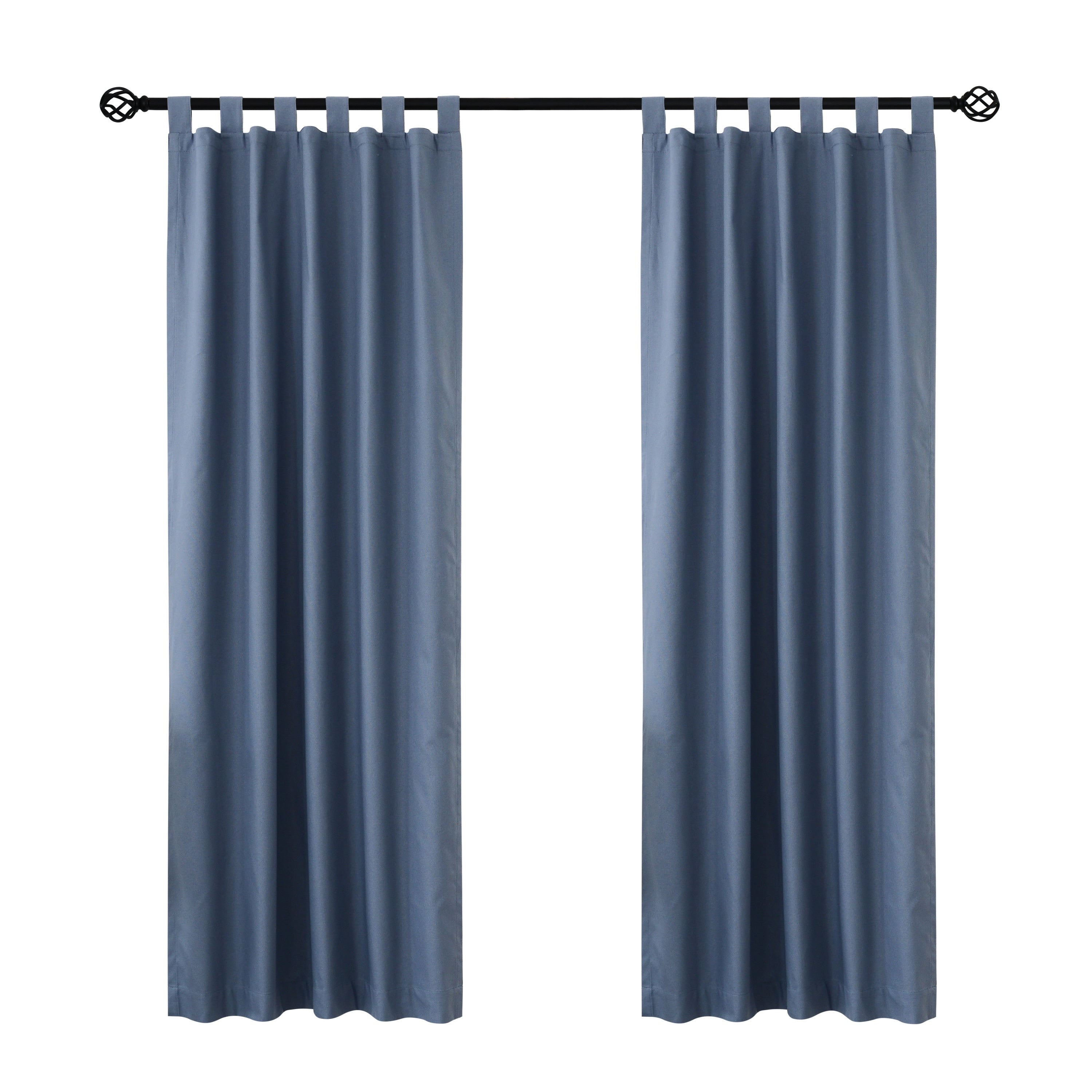 ThermaLogic Weathermate Insulated Cotton Tab Top Curtain Panel - Pair