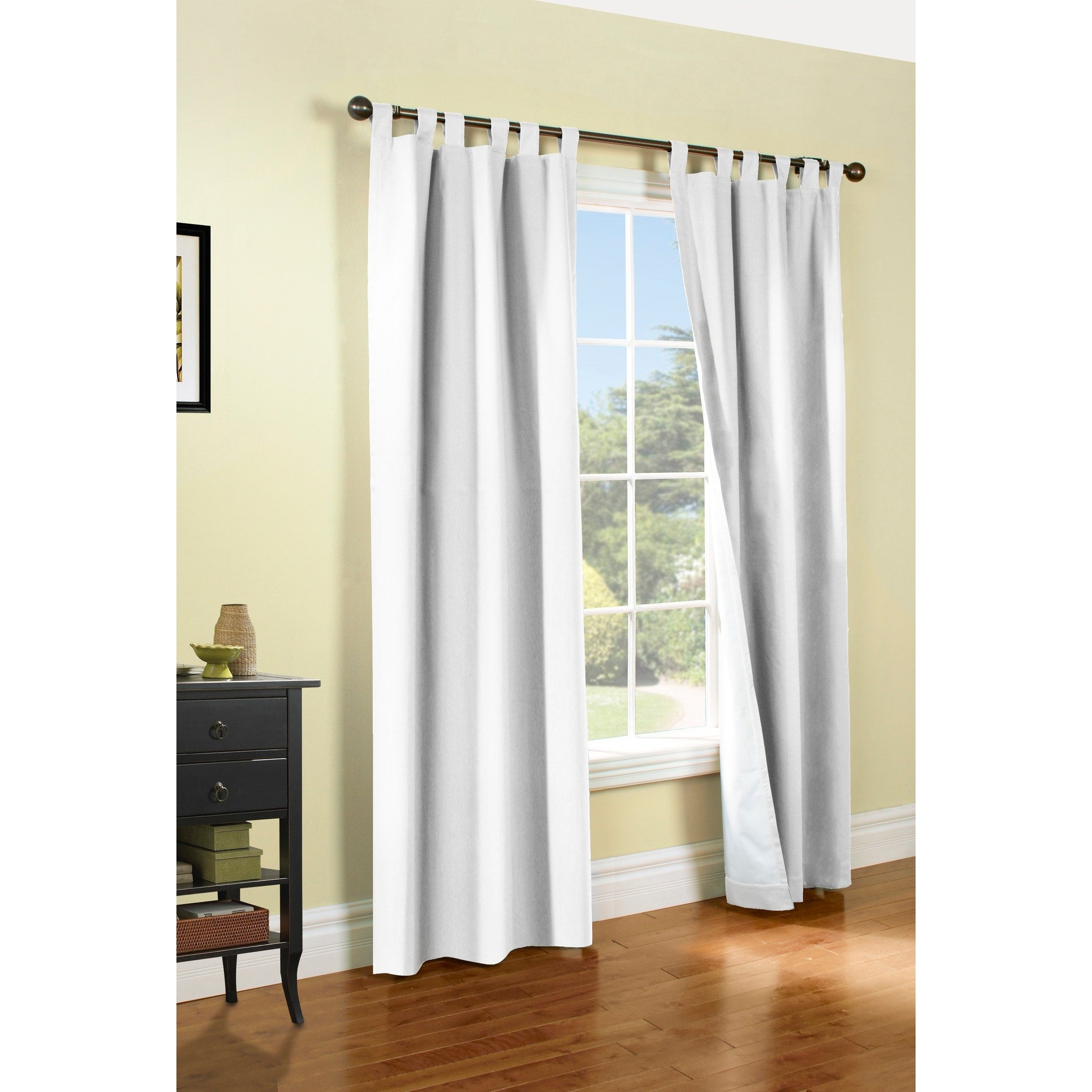 ThermaLogic Weathermate Insulated Cotton Tab Top Curtain Panel - Pair