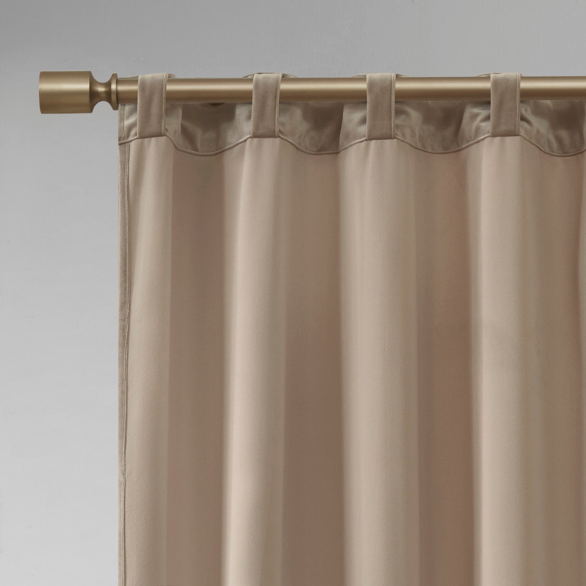 510 Design Garett Room Darkening Poly Velvet Rod Pocket/Back Tab Curtain Panel Pair