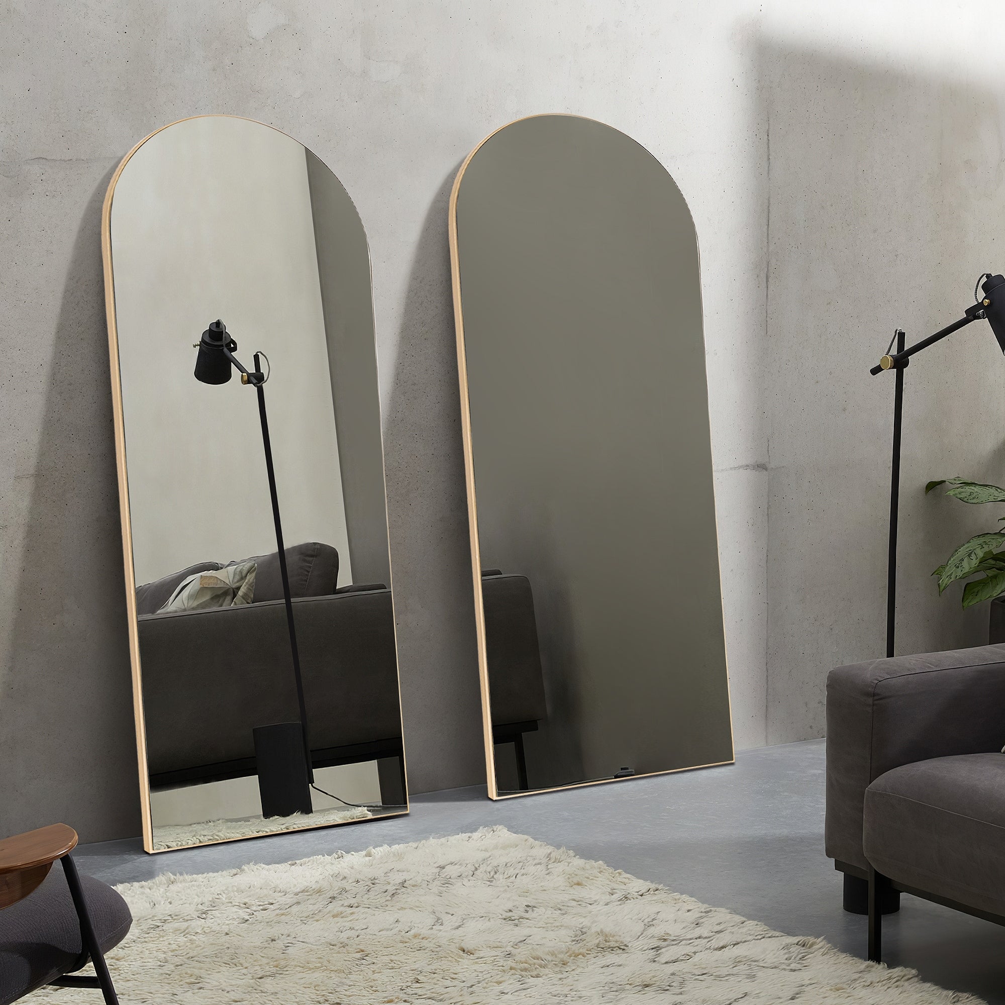 Lumioca Arched Full Length Standing Floor/ Wall Mirror