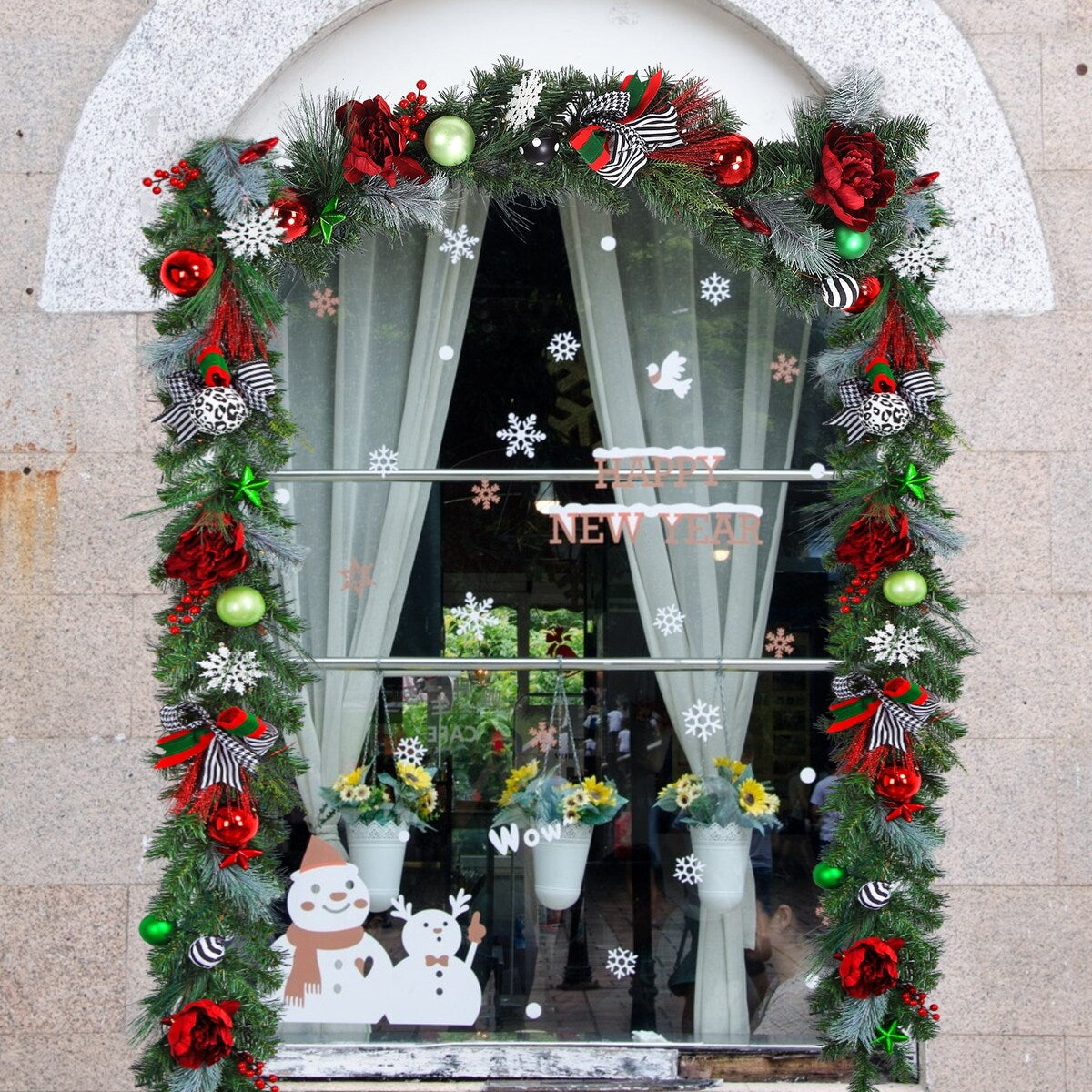 6 FT Christmas Garland with Lights - 6FT