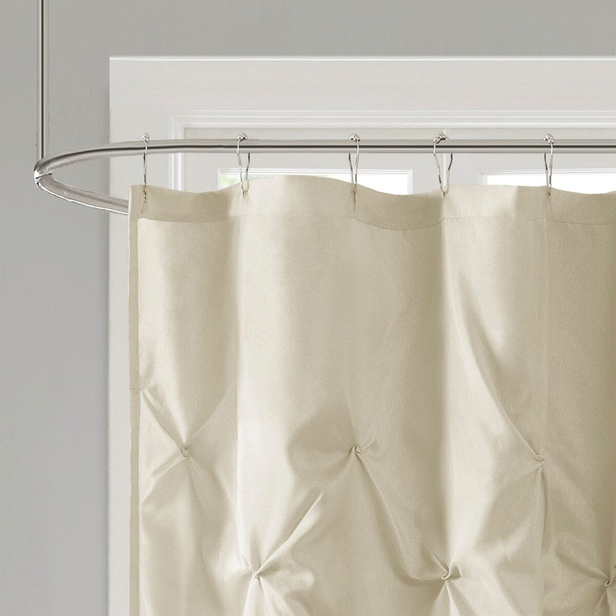 Tufted Semi-Sheer Shower Curtain