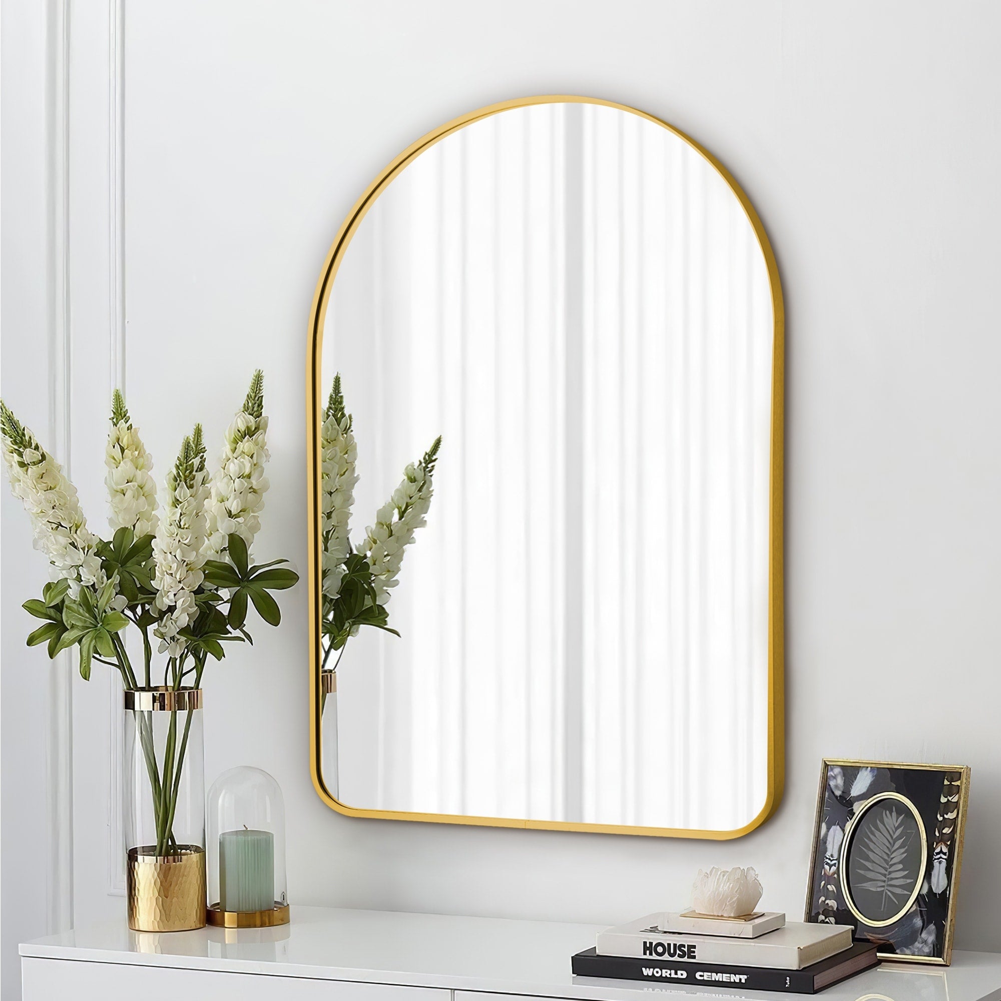 Modern Arch Bathroom Wall-mounted Mirror Vanity Mirror