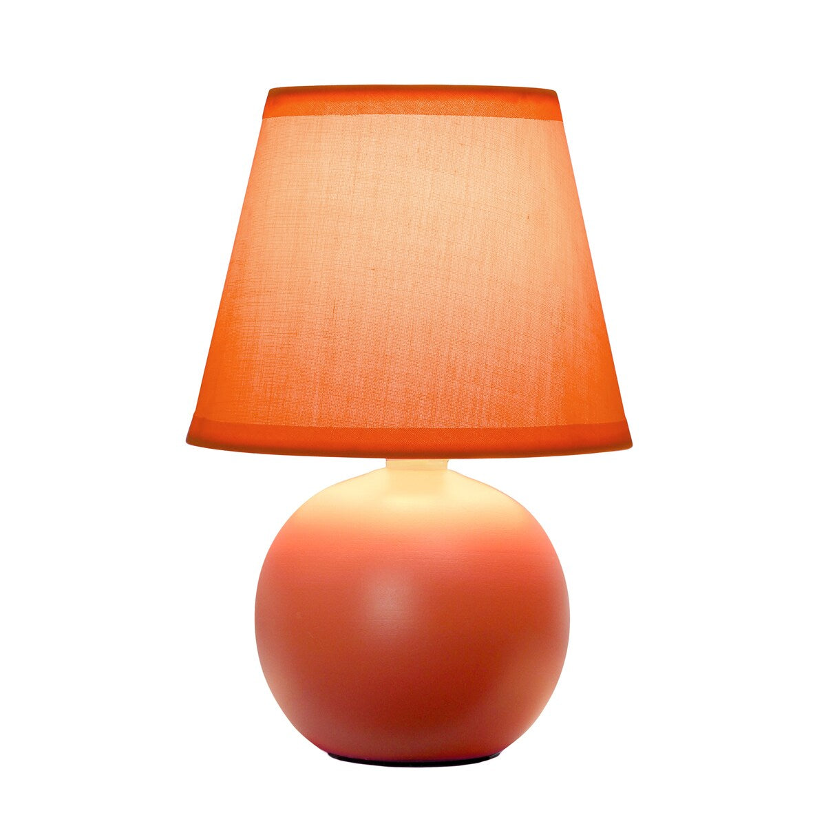 8.66 Petite Orb Base Lamp w Matching Fabric Shade