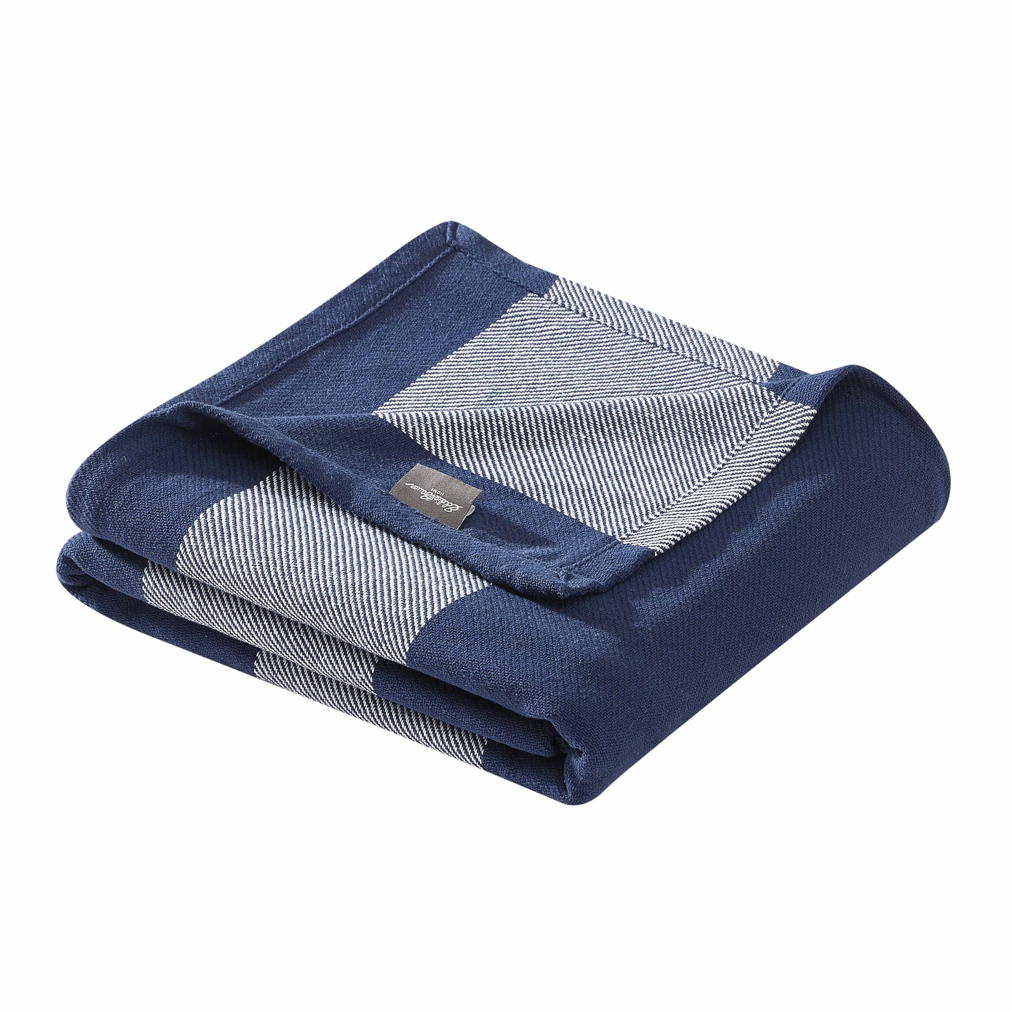 Eddie Bauer Boylston Stripe Cotton Bed Blanket