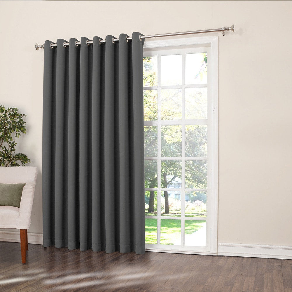 Porch & Den Nantahala Rod Pocket Room Darkening Patio Door Single Curtain Panel, Single Panel