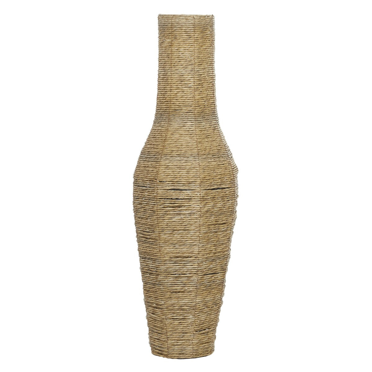 Faux Seagrass Handmade Tall Woven Floor Decorative Vase - Brown - Roche River Decor