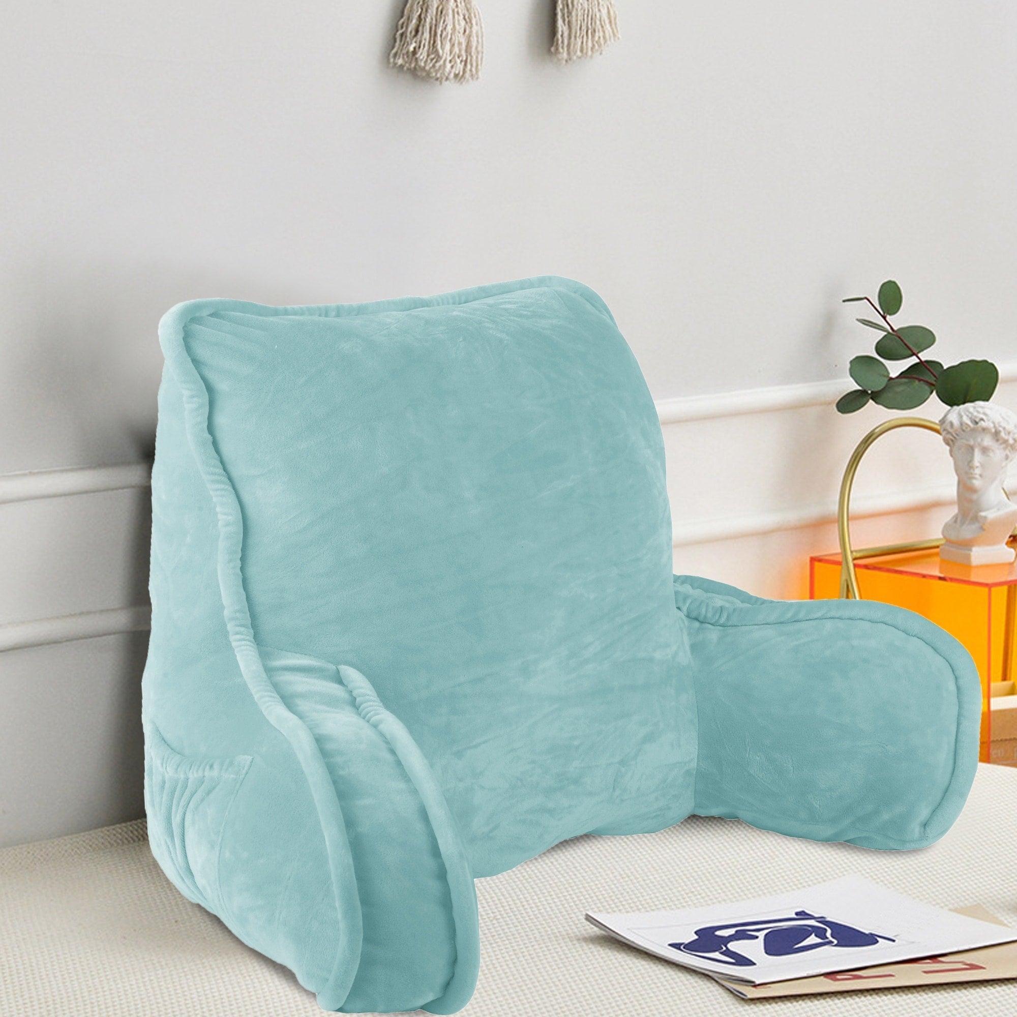 Super soft Lounger Need Assembly Bedrest Reading Pillow