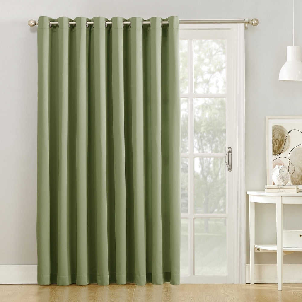 Porch & Den Nantahala Rod Pocket Room Darkening Patio Door Single Curtain Panel, Single Panel