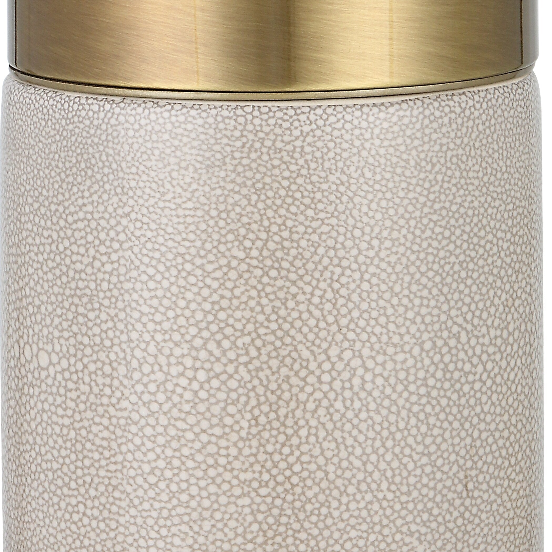 Uttermost Adelia Ivory & Brass Table Lamp - 17 W x 30.5 H x 17 D (inches)