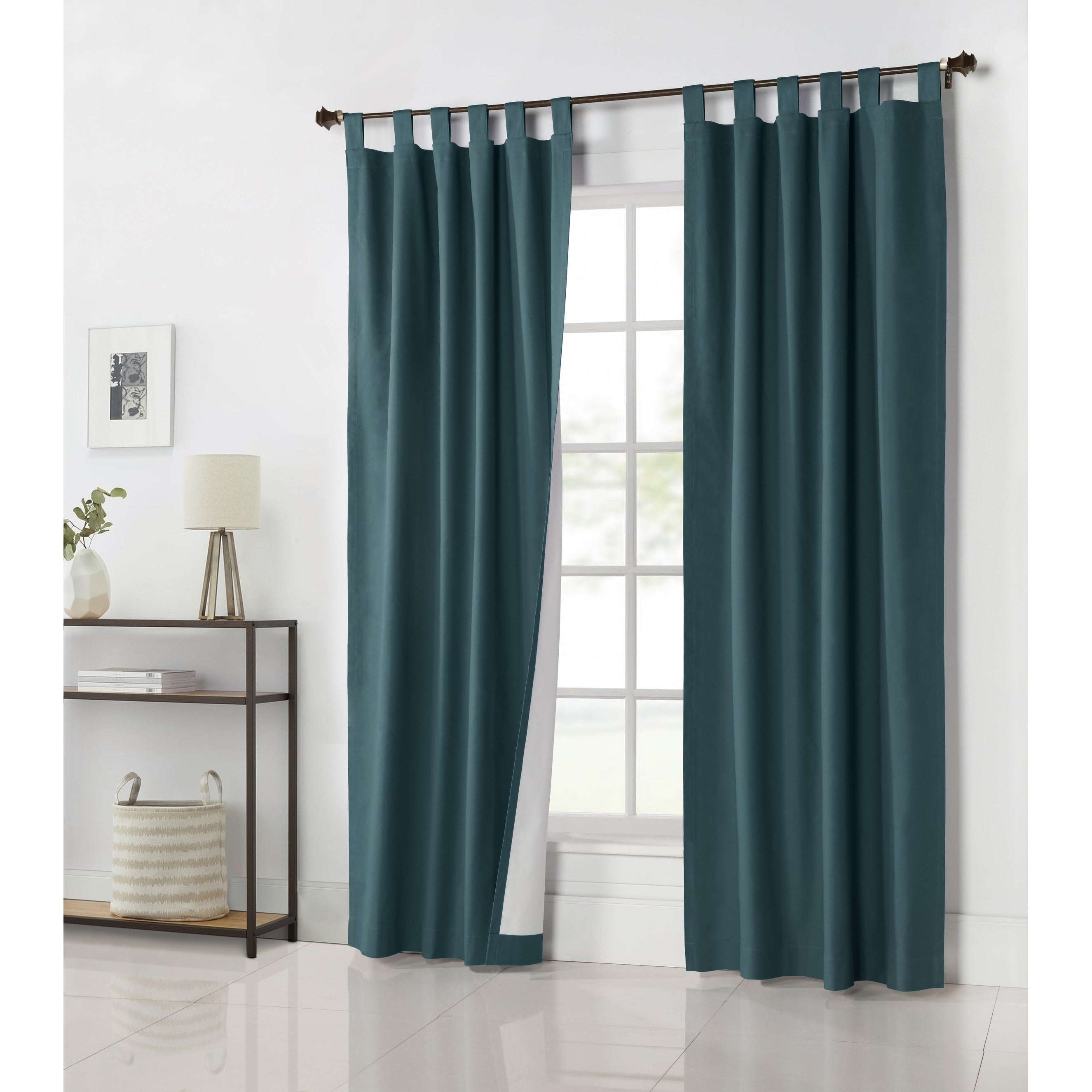 ThermaLogic Weathermate Insulated Cotton Tab Top Curtain Panel - Pair