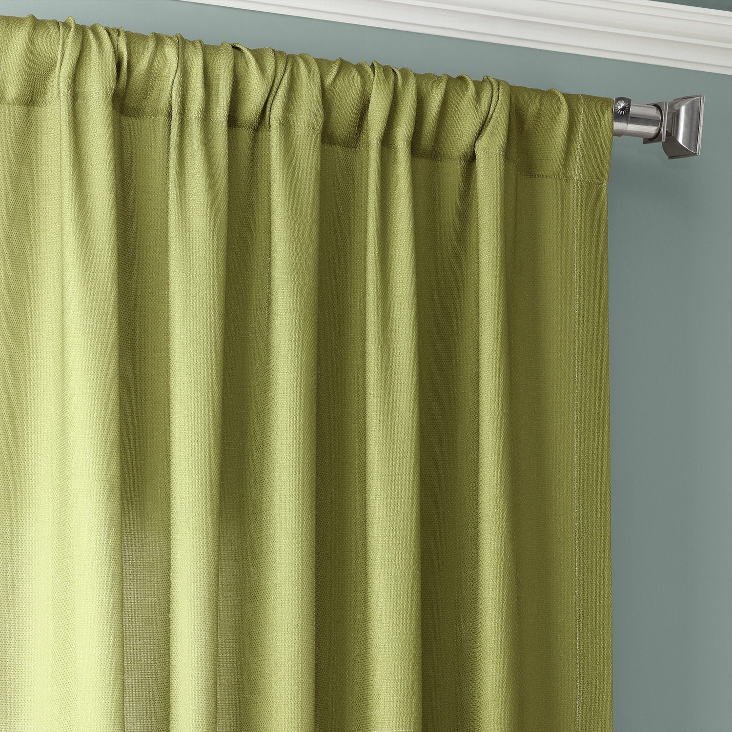 Exclusive Fabrics Ombre Faux Linen Light Filtering Curtains (1 Panel) - Lightweight Elegance, Natural Light Enhancement