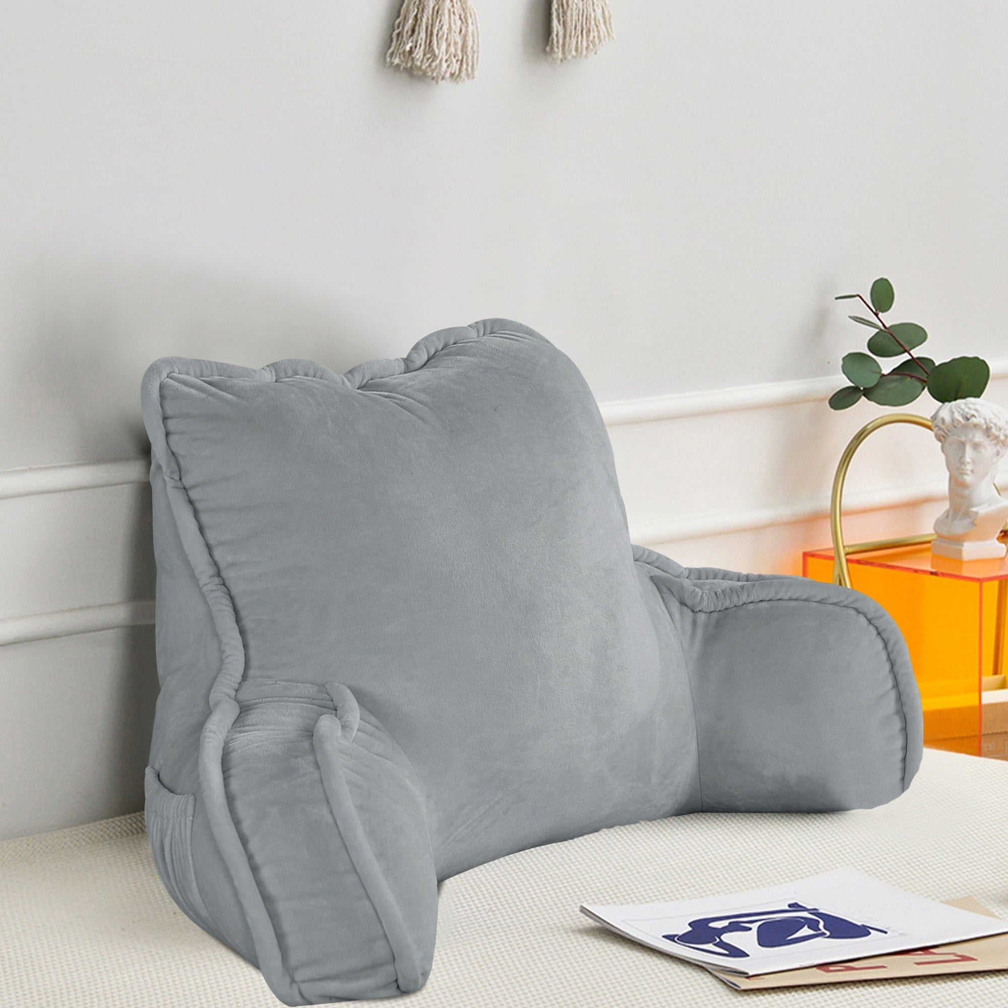 Super soft Lounger Need Assembly Bedrest Reading Pillow