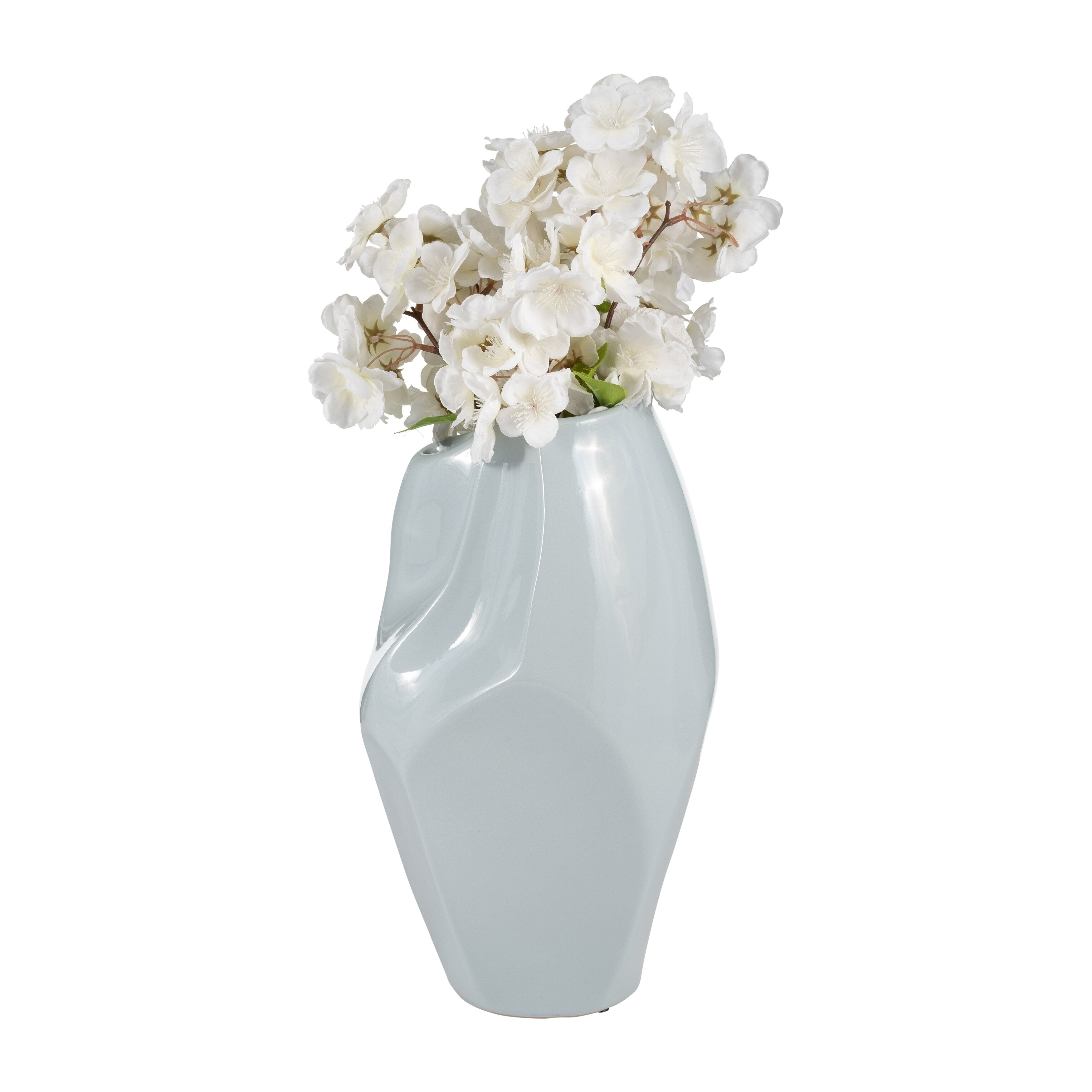 Sagebrook Home Ceramic Elegant Decorative Vase for Stylish Interiors