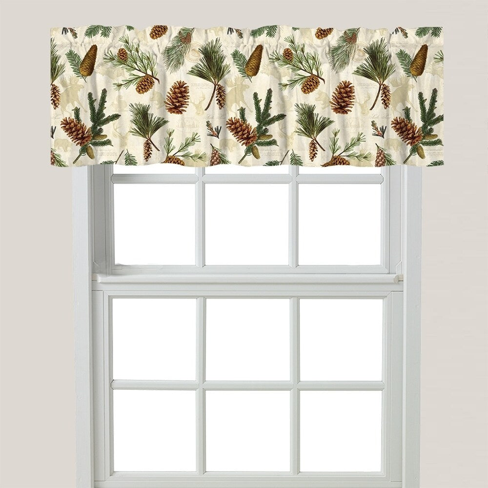 Pinecone Window Valance - 60 x 18